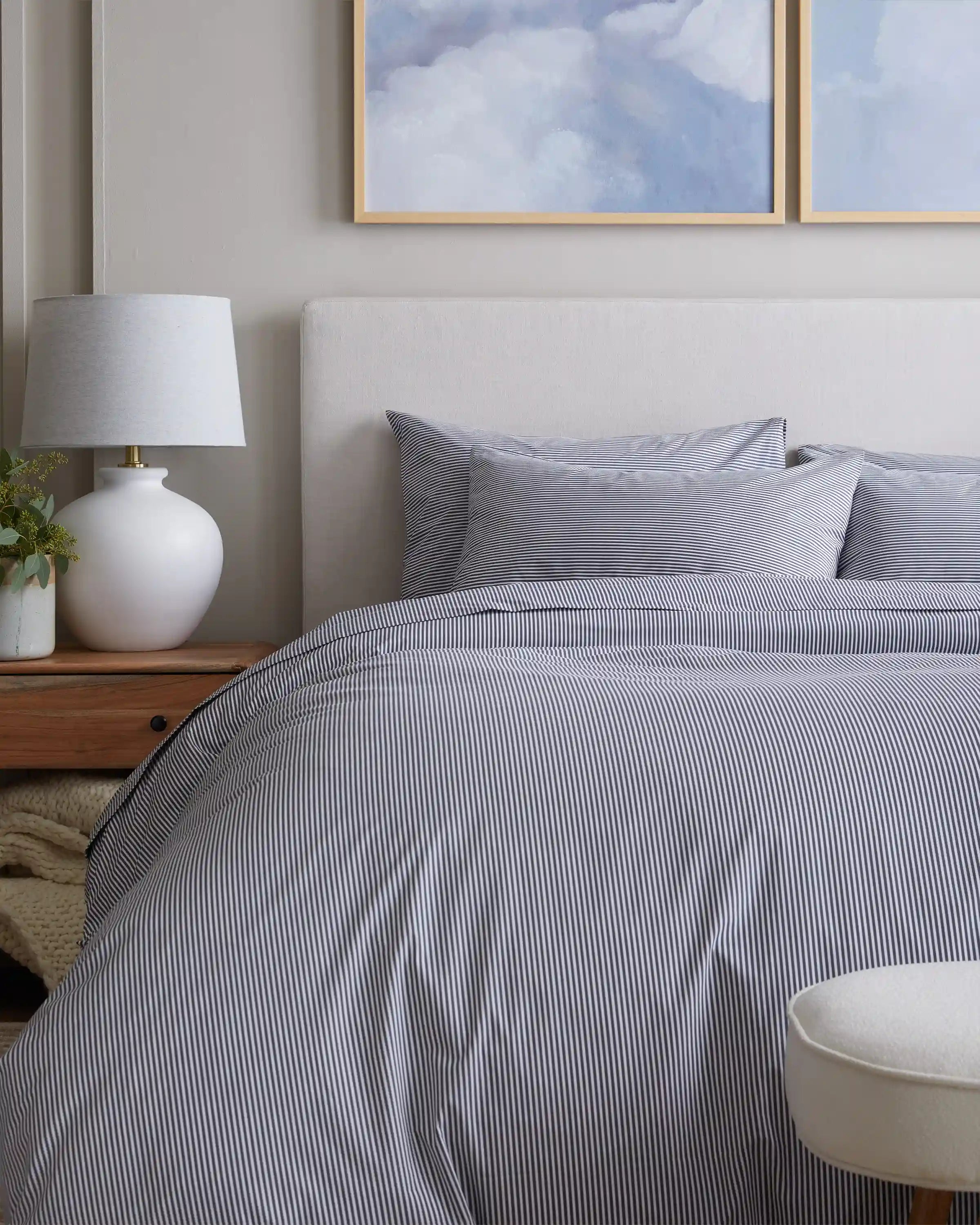 Organic Crisp Percale Duvet Cover Set