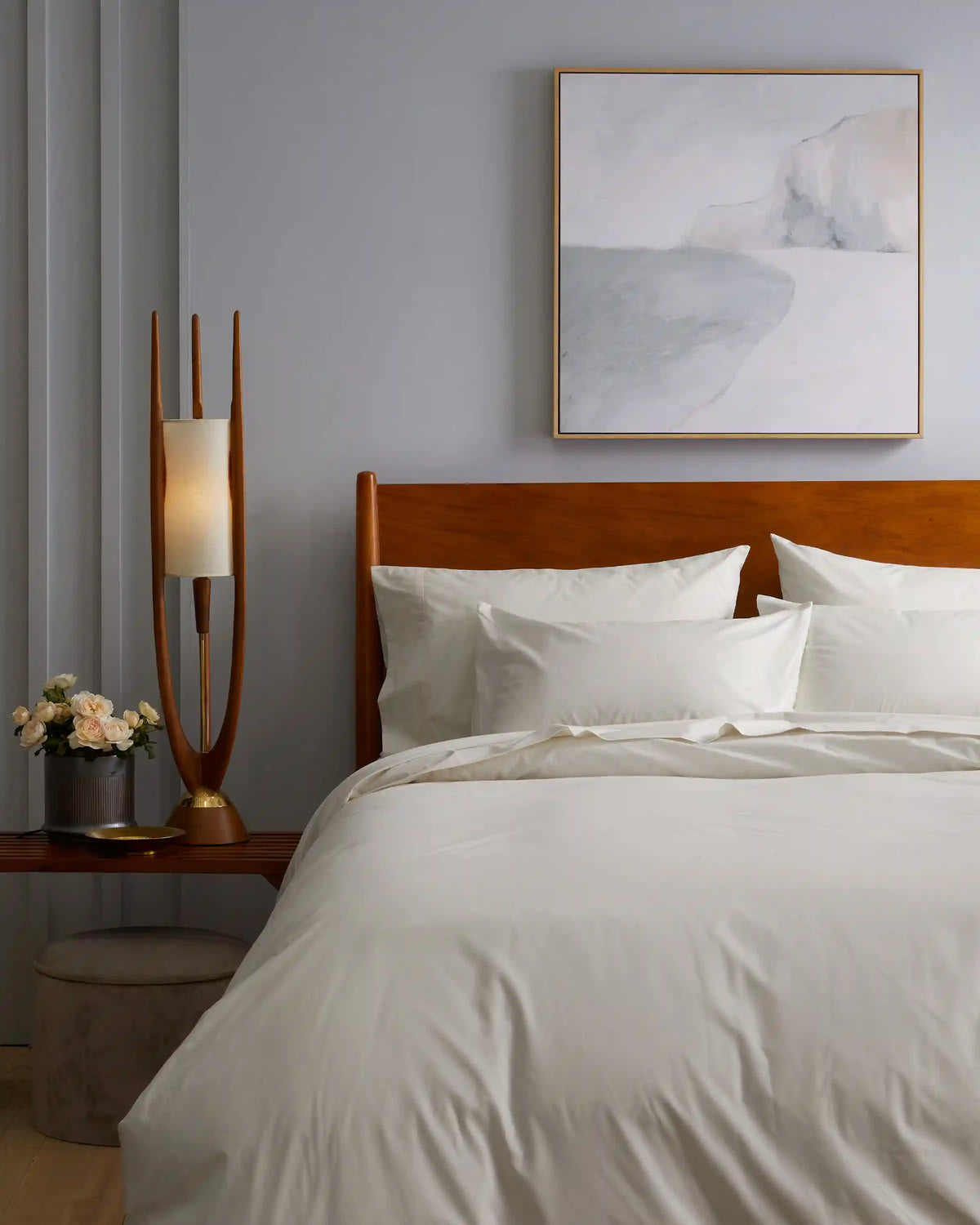 Organic Crisp Percale Sham Set