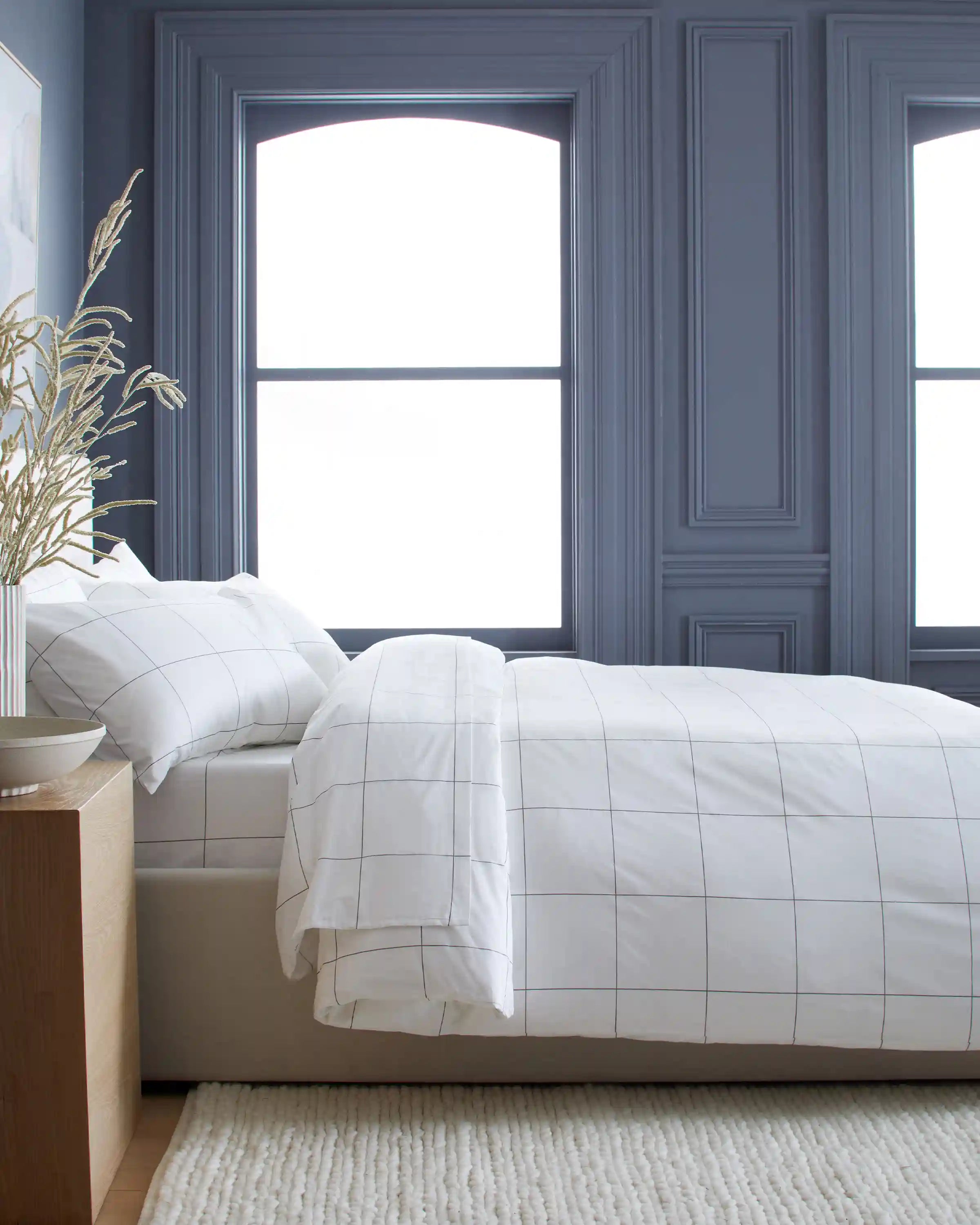 Organic Crisp Percale Duvet Cover Set