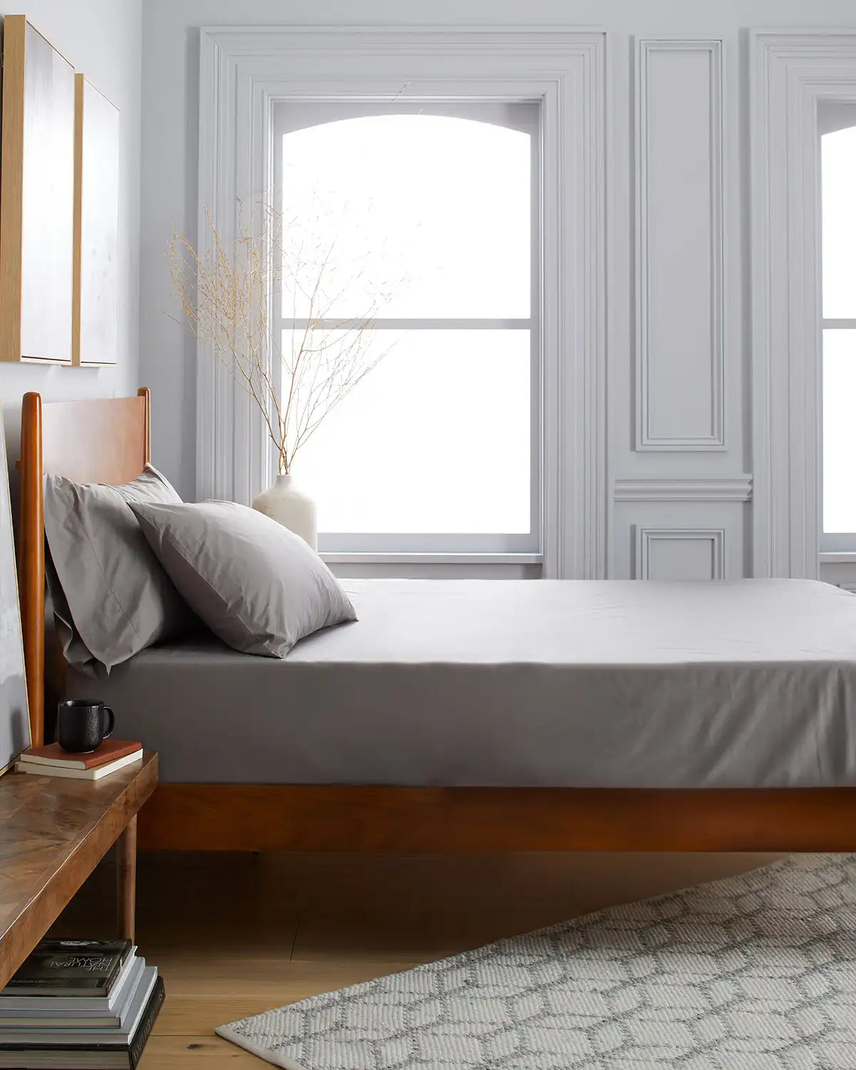 Organic Crisp Percale Fitted Sheet Set