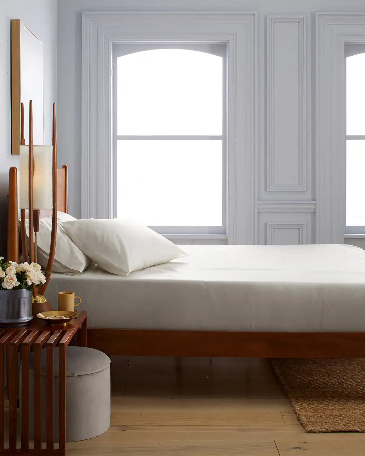Organic Crisp Percale Fitted Sheet Set
