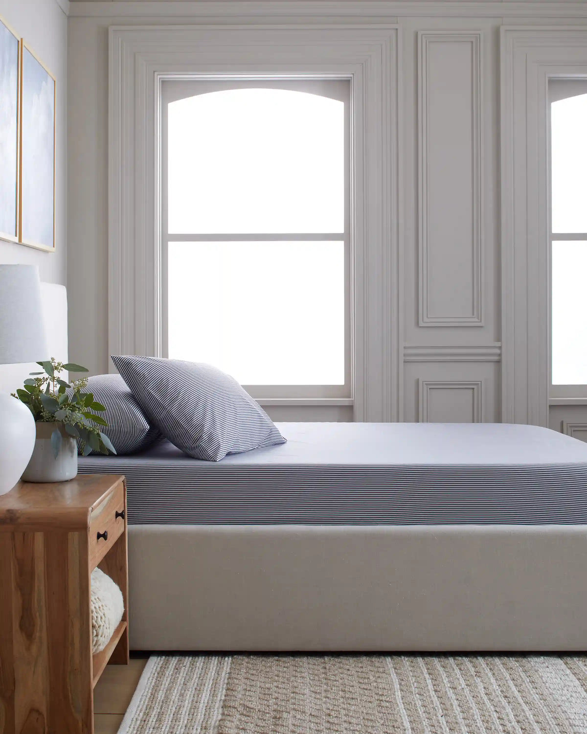 Organic Crisp Percale Fitted Sheet Set