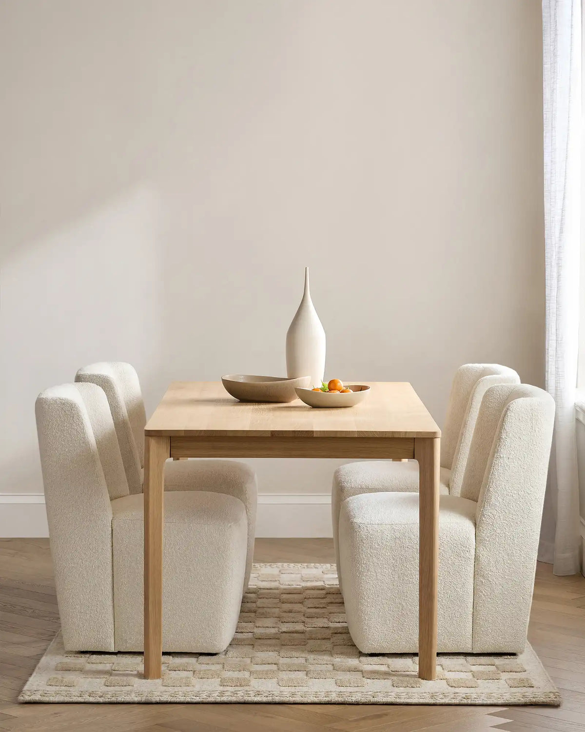 Performance Boucle Shelter Back Dining Chair