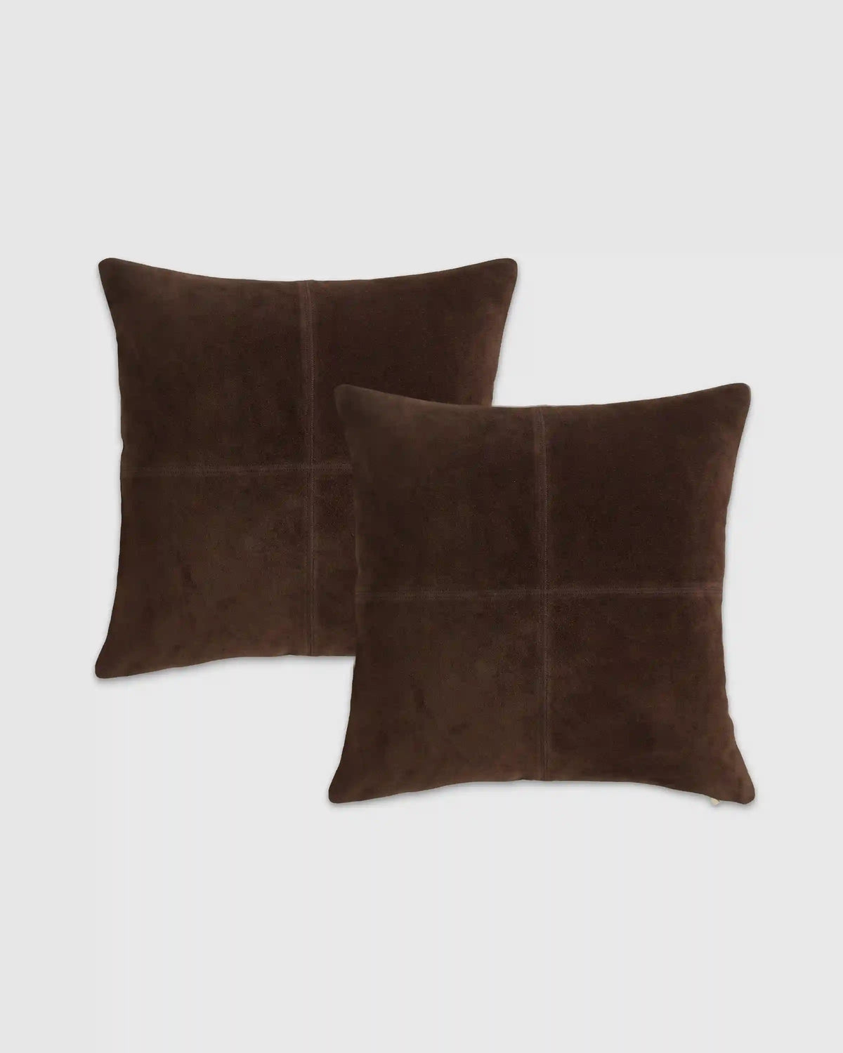 Pieced Suede Pillow Cover (Set of 2)