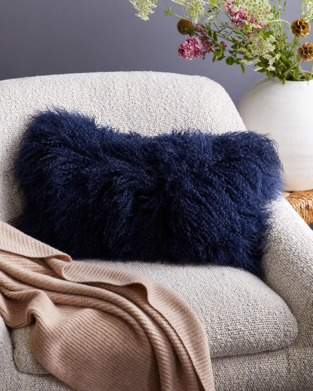 Luxe Mongolian Lamb Pillow Cover (Set of 2)