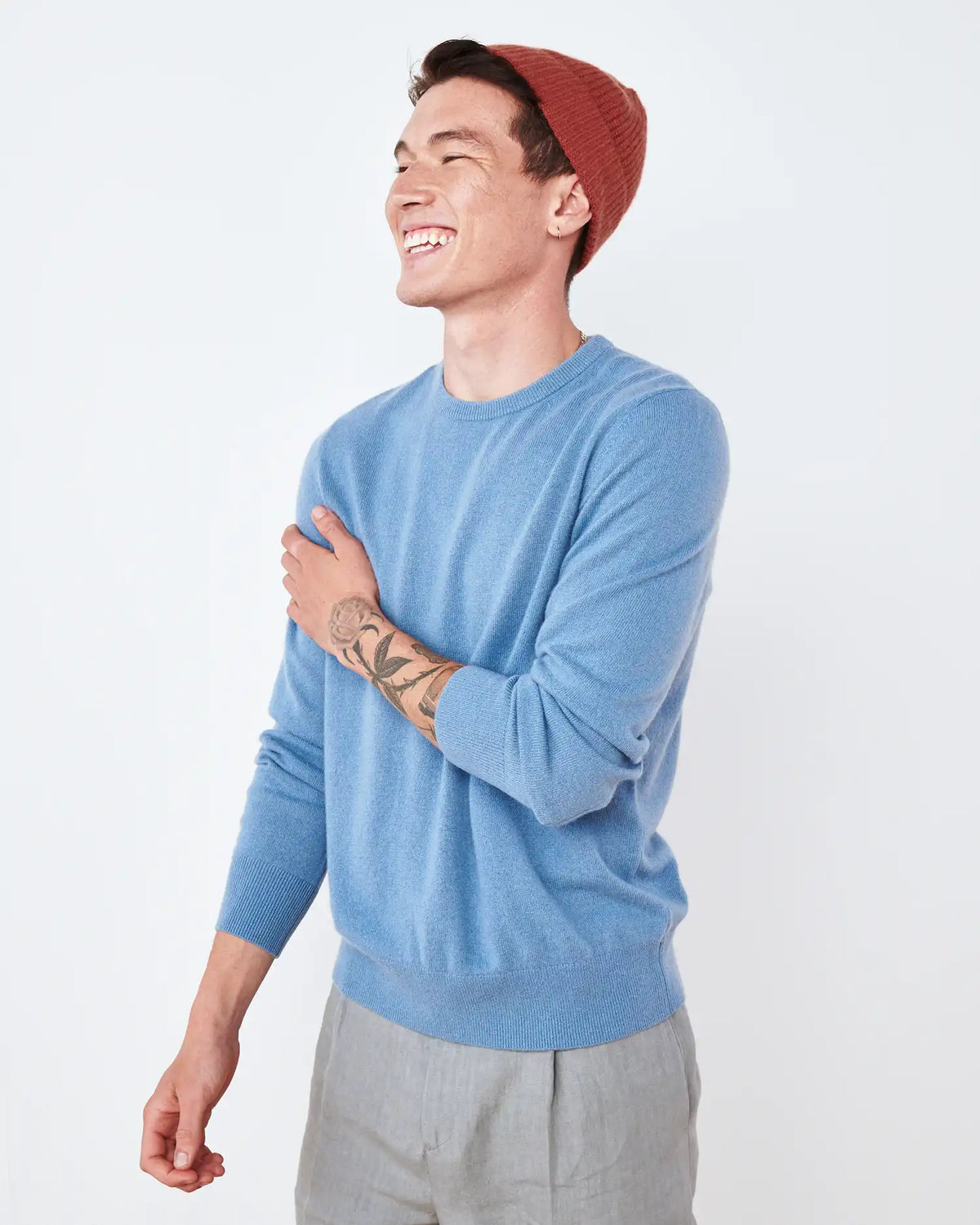 Mongolian Cashmere Ribbed Beanie