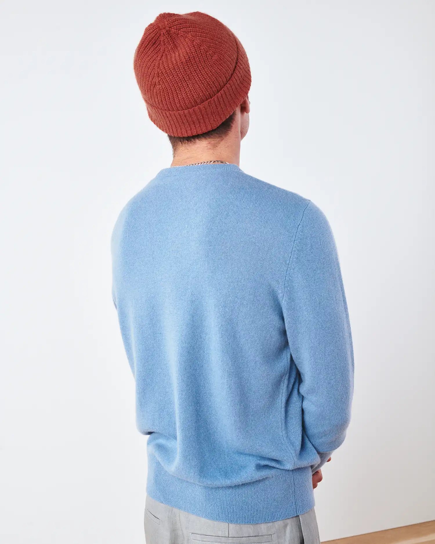 Mongolian Cashmere Ribbed Beanie