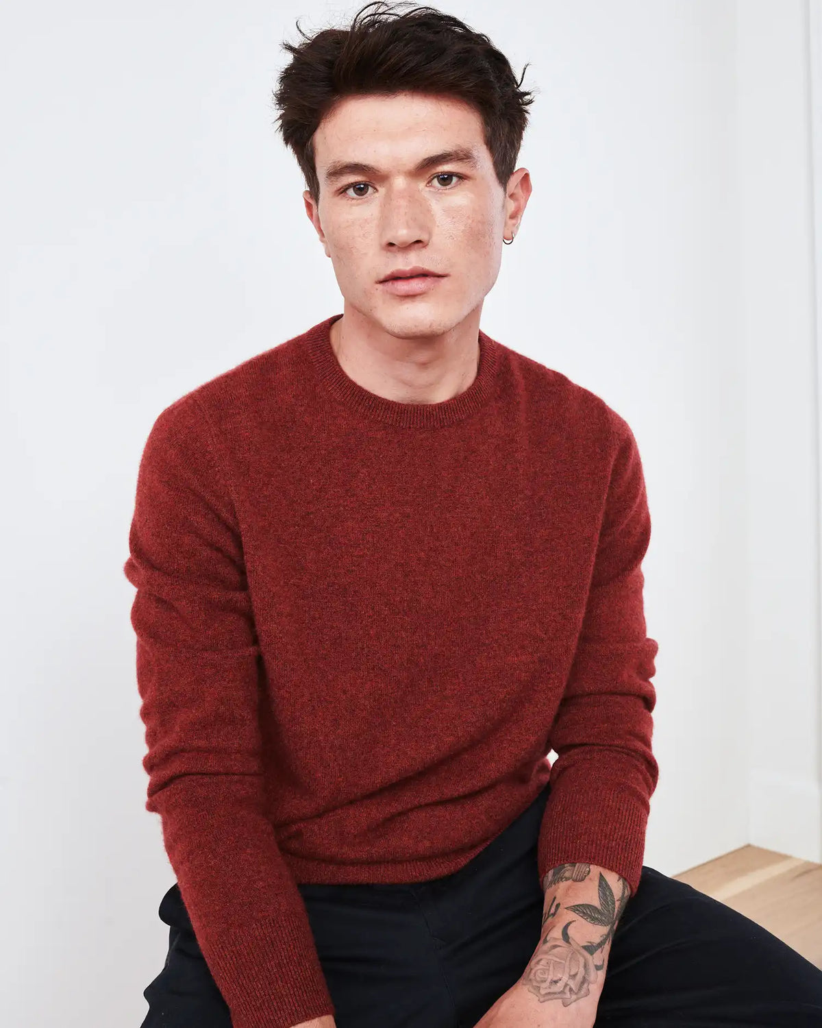 Mongolian Cashmere Crewneck Sweater