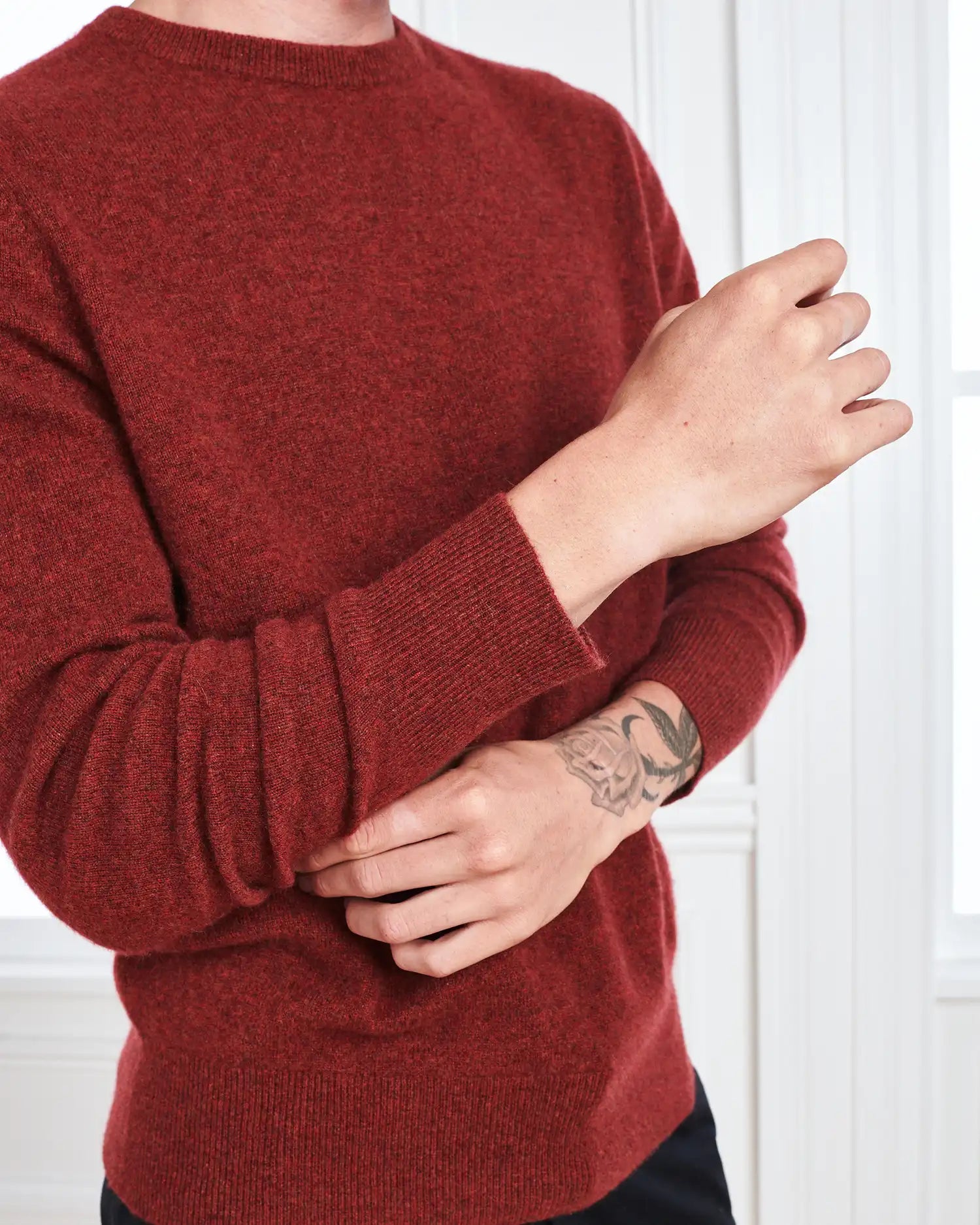 Mongolian Cashmere Crewneck Sweater