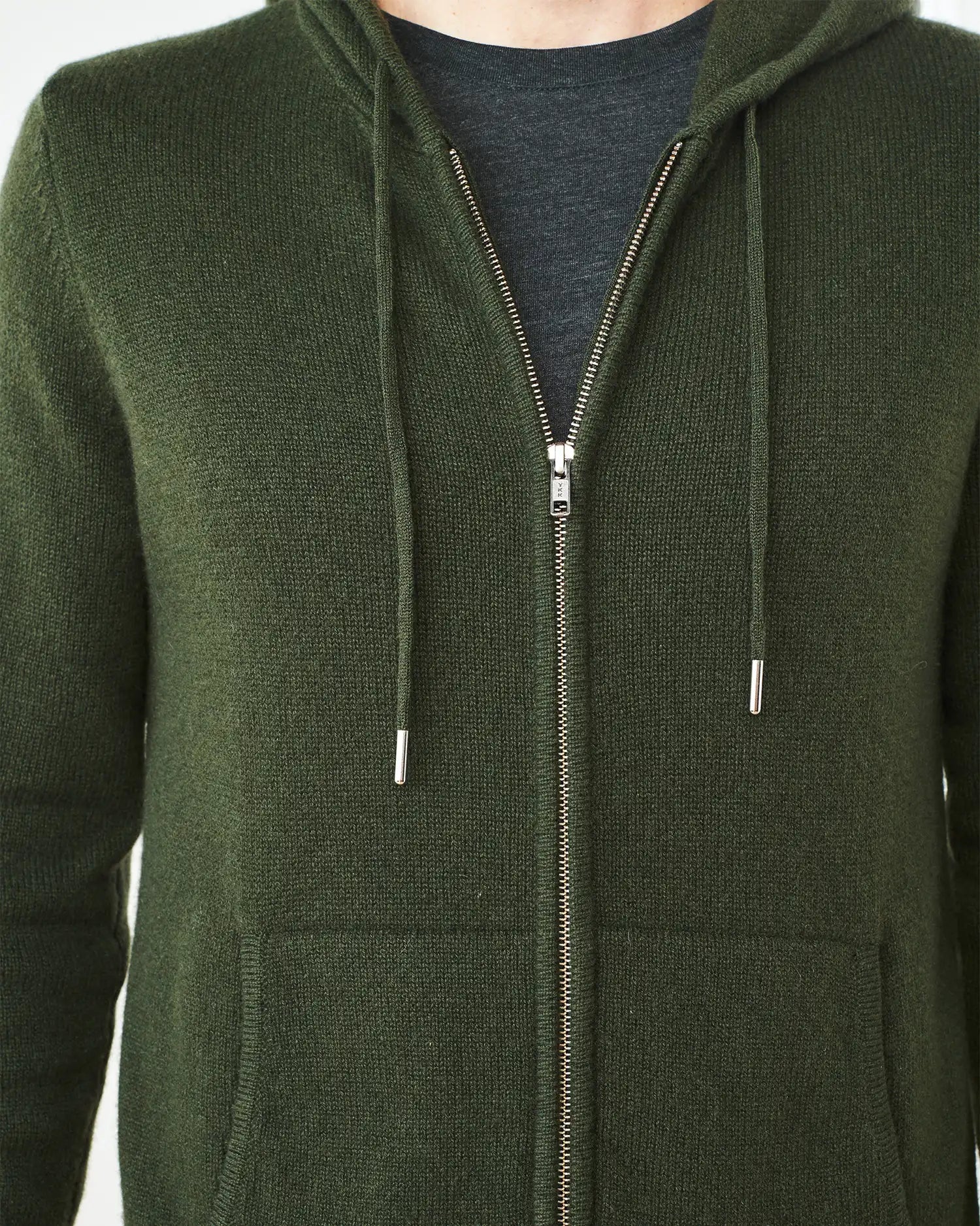 Mongolian Cashmere Full-Zip Hoodie