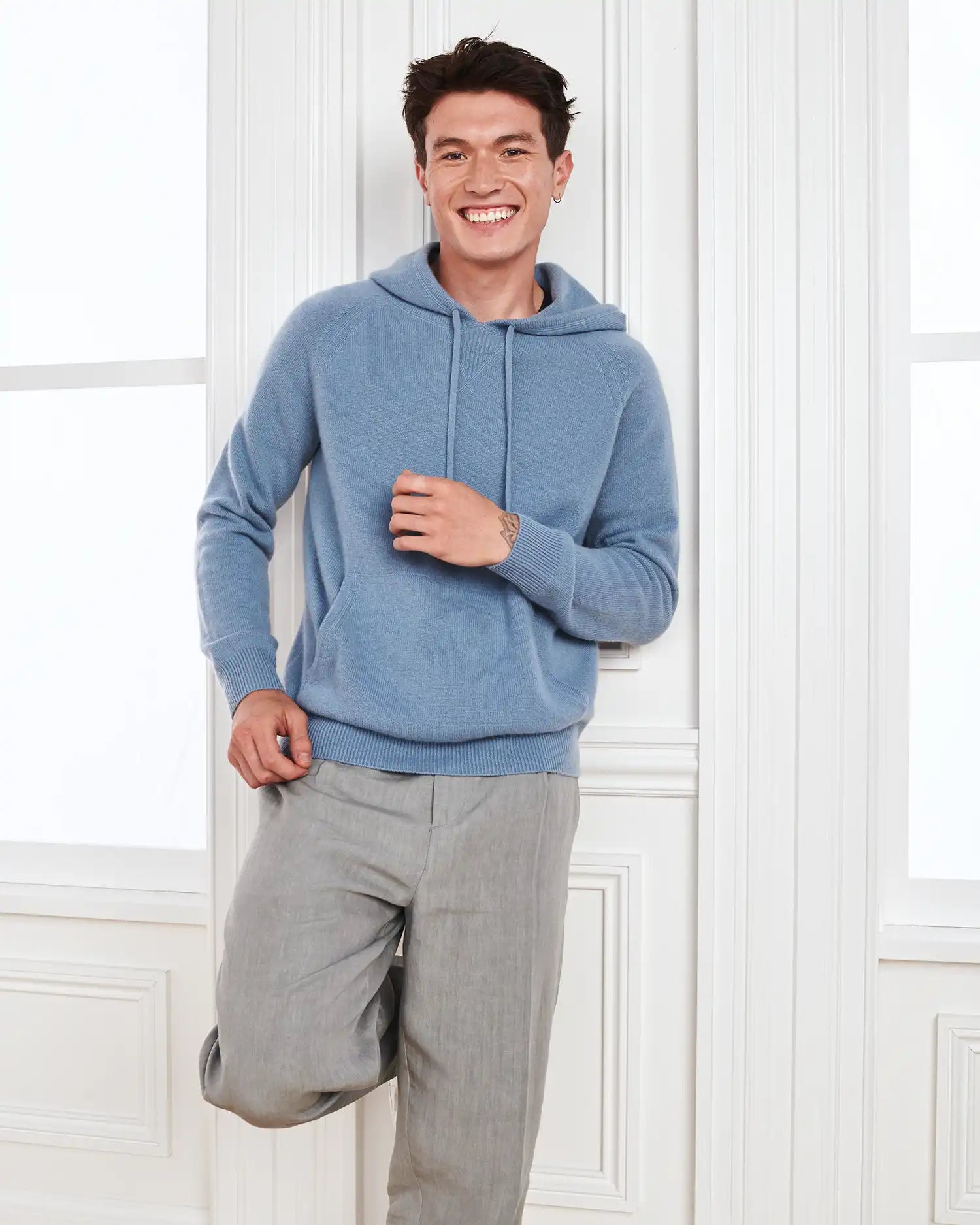 Mongolian Cashmere Pullover Hoodie