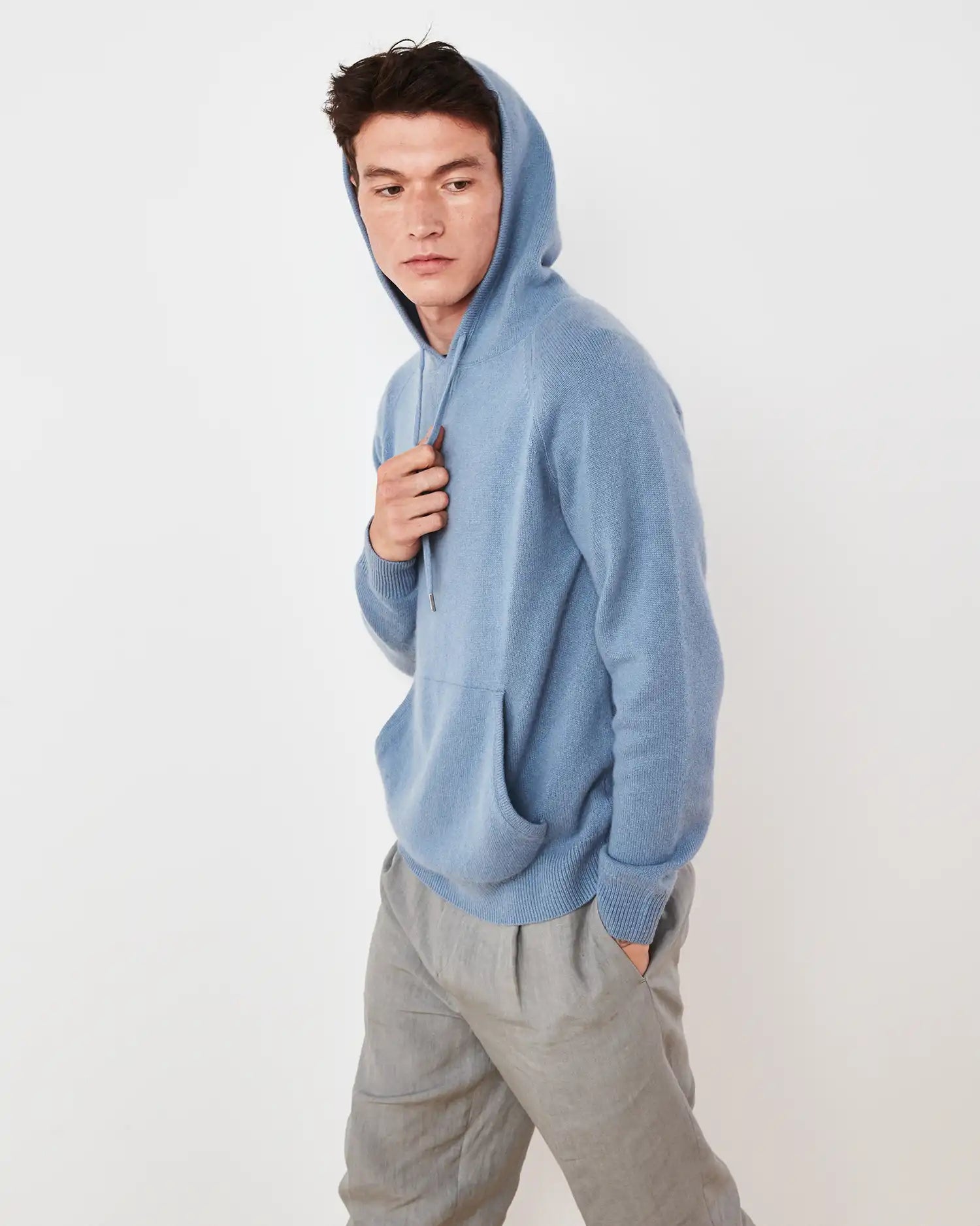 Mongolian Cashmere Pullover Hoodie