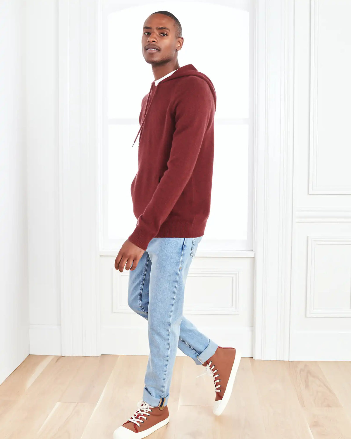 Mongolian Cashmere Pullover Hoodie