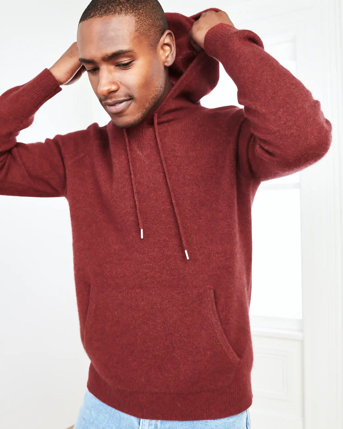Mongolian Cashmere Pullover Hoodie