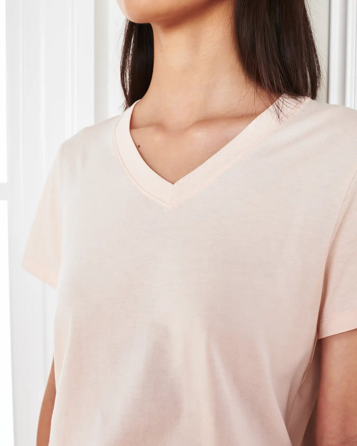 100% Organic Cotton Boxy V-Neck Tee (3-Pack)