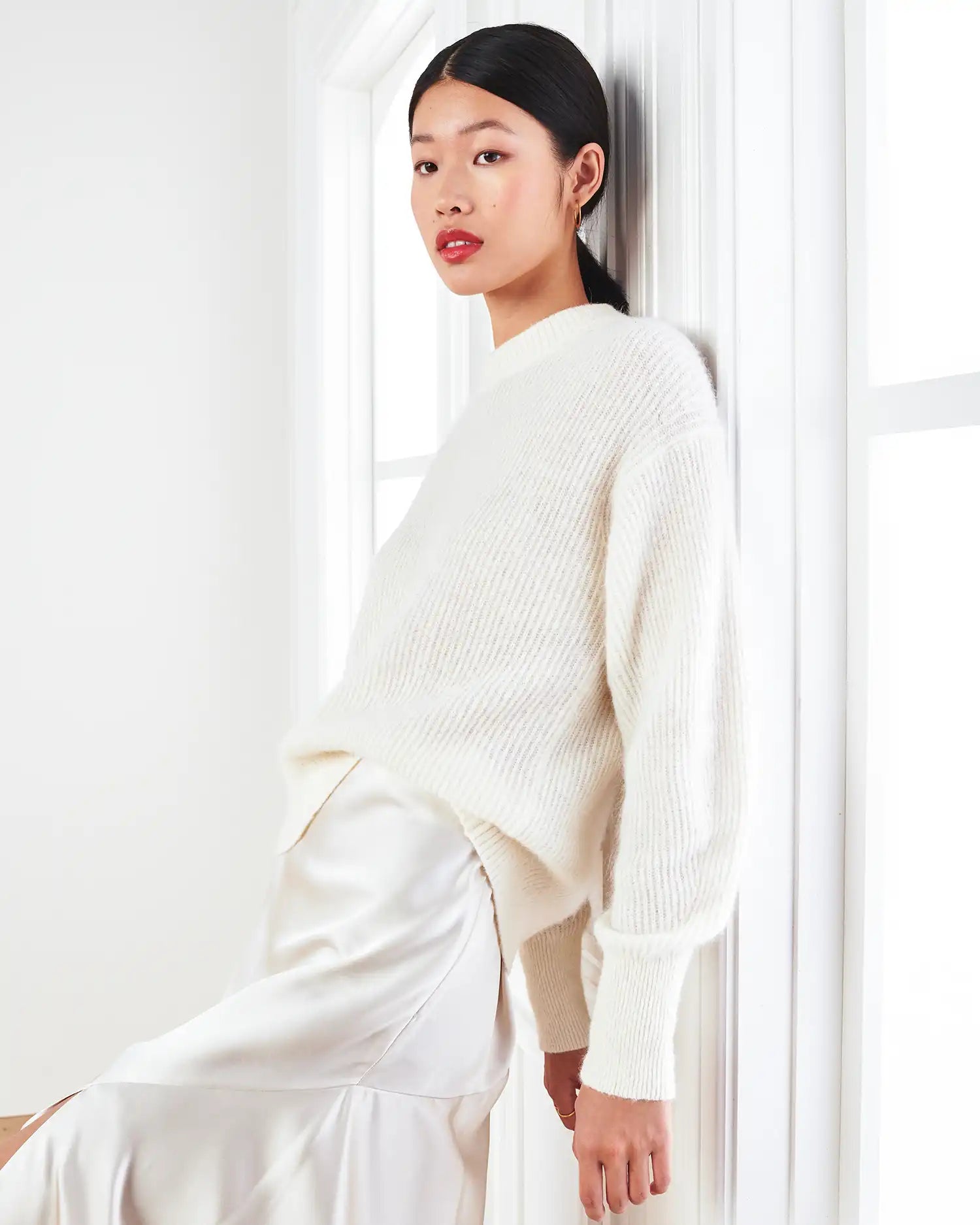 Baby Alpaca-Wool Crew