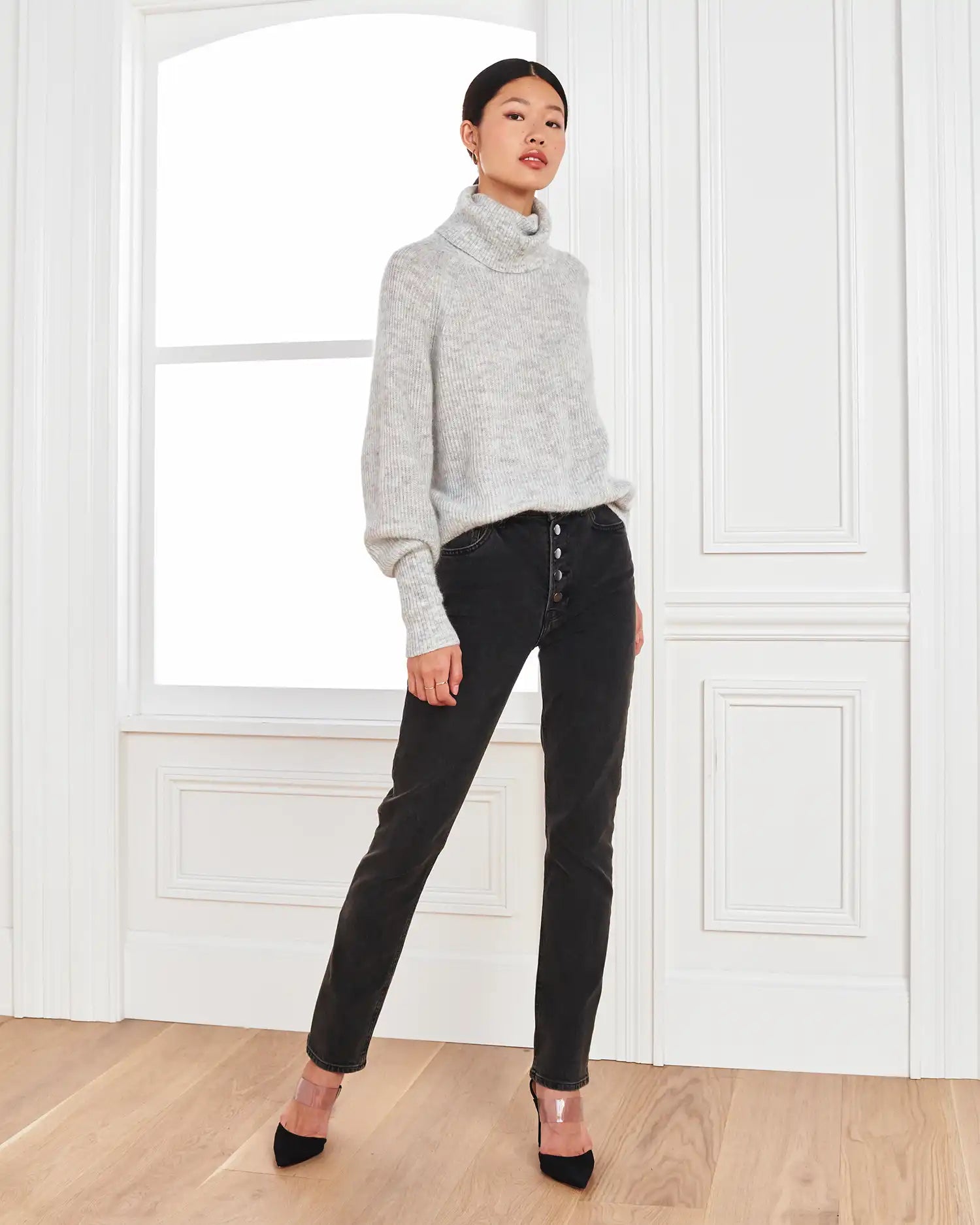 Baby Alpaca-Wool Turtleneck
