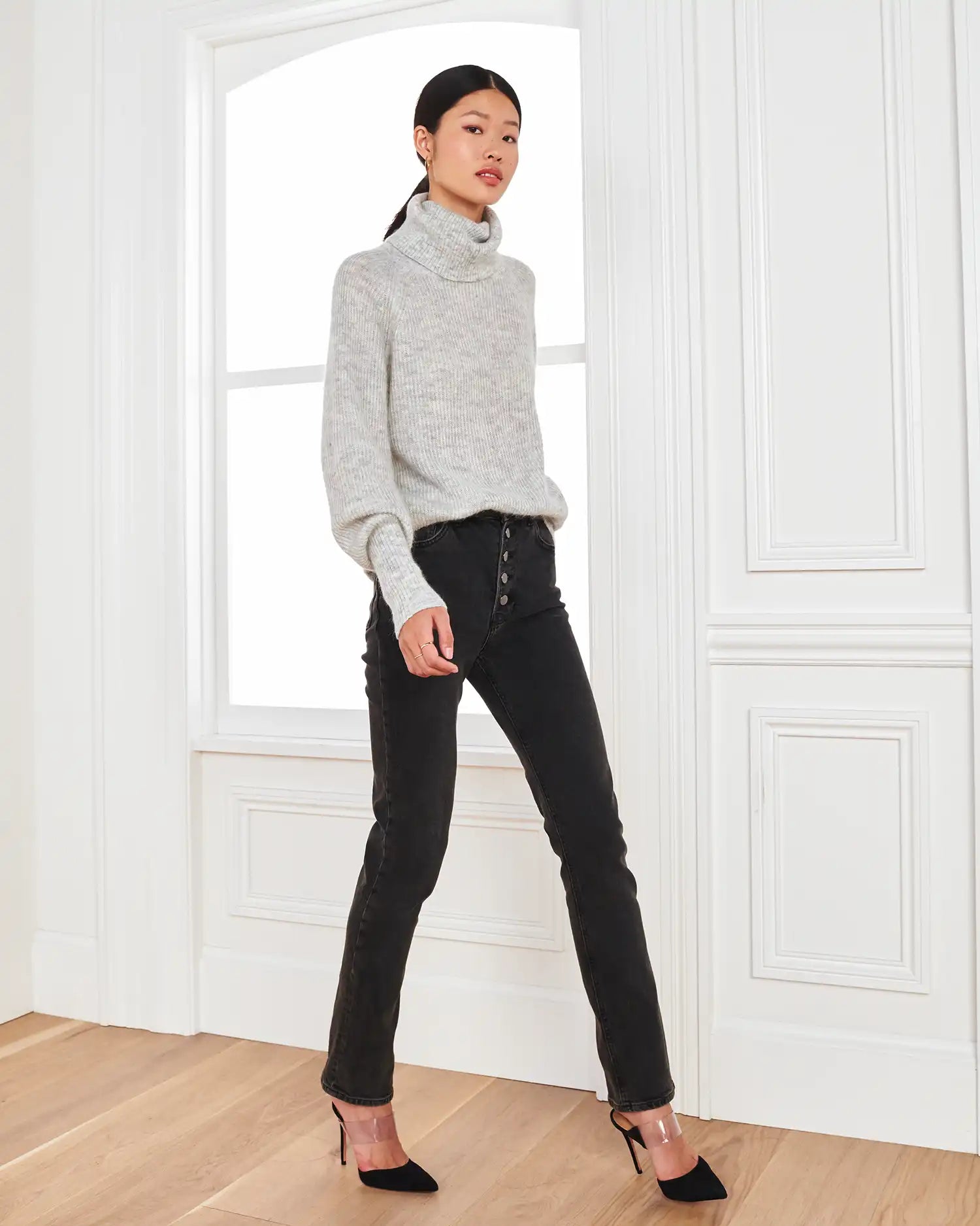 Baby Alpaca-Wool Turtleneck