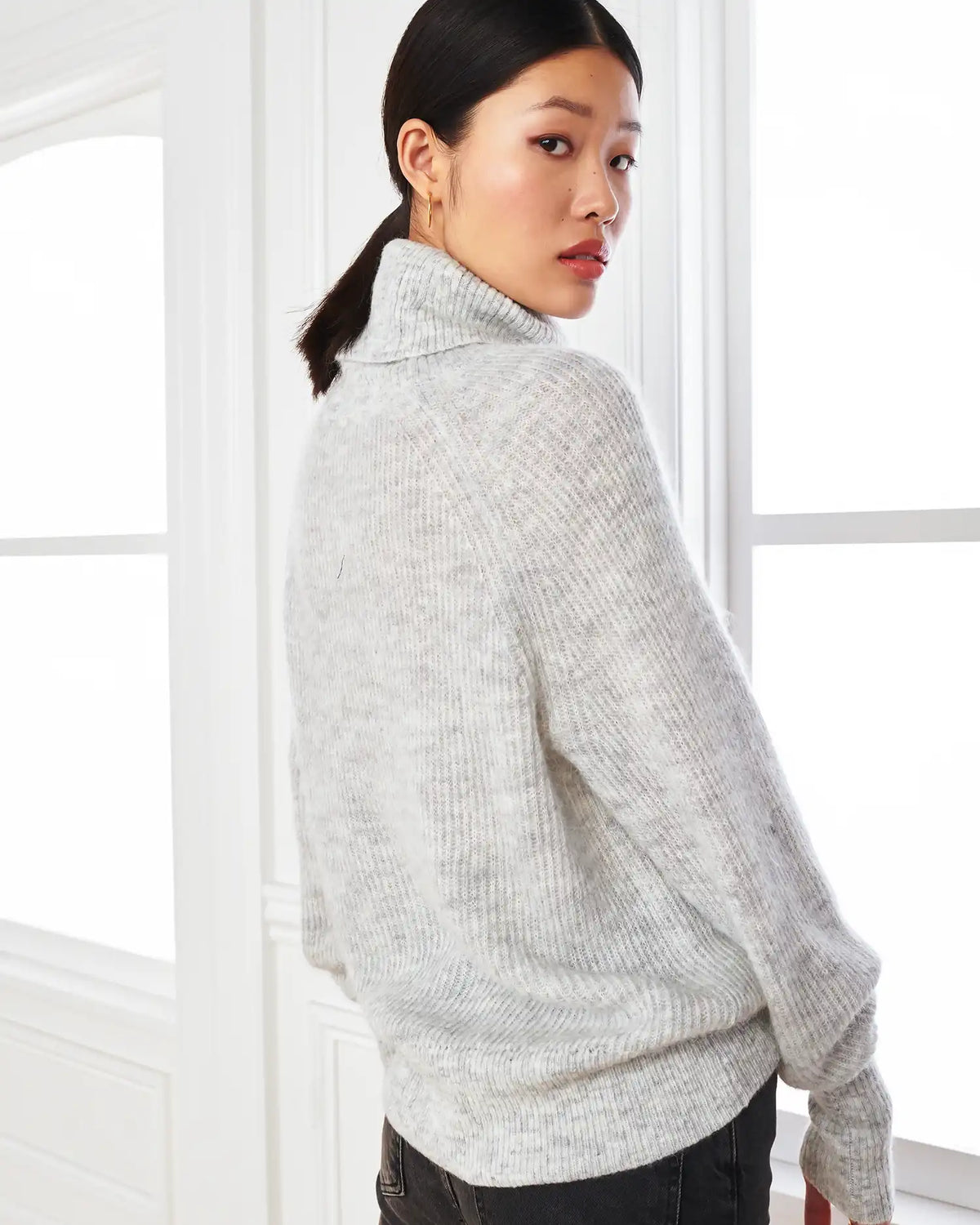 Baby Alpaca-Wool Turtleneck