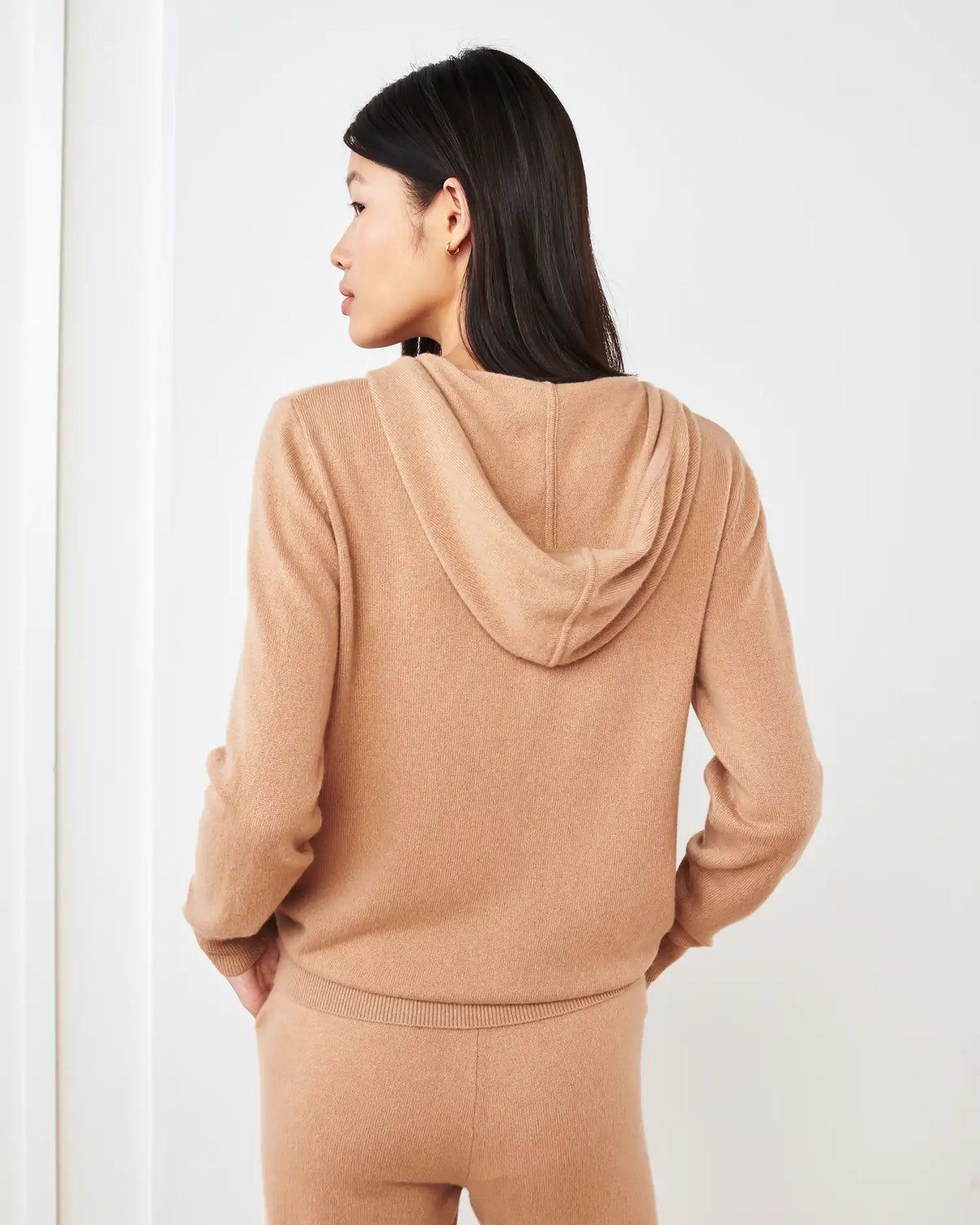 Mongolian Cashmere Full-Zip Hoodie