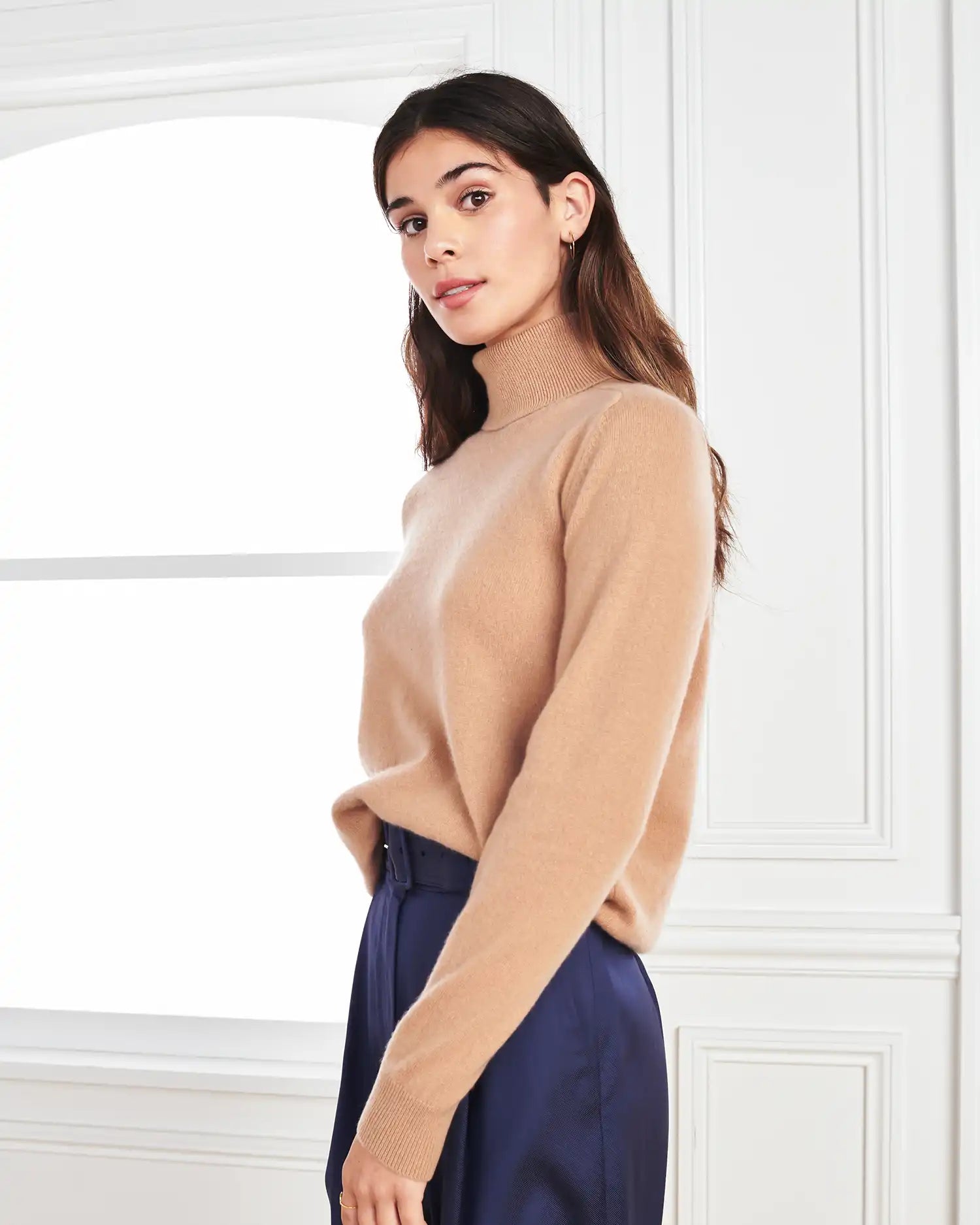 Mongolian Cashmere Turtleneck Sweater