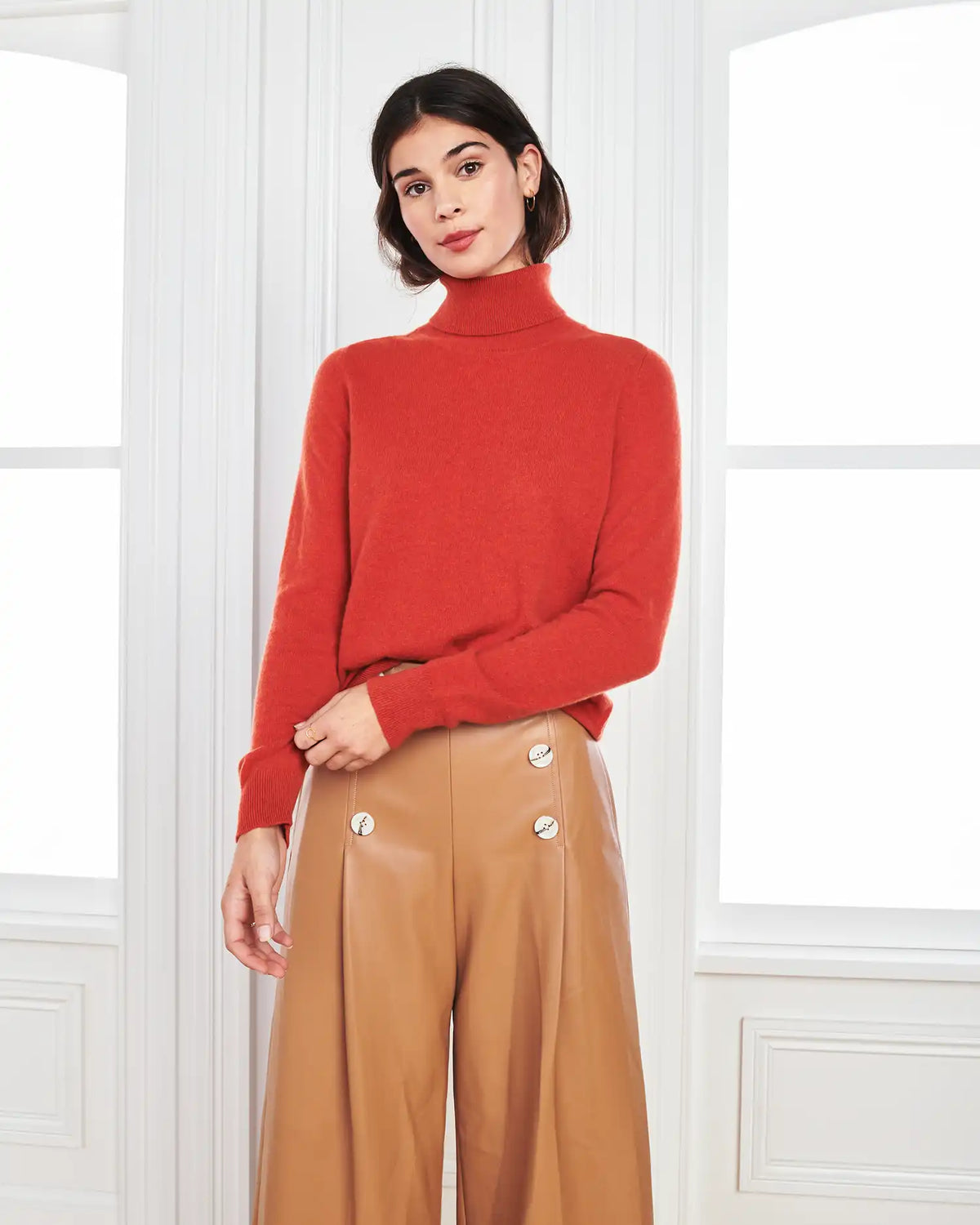 Mongolian Cashmere Turtleneck Sweater
