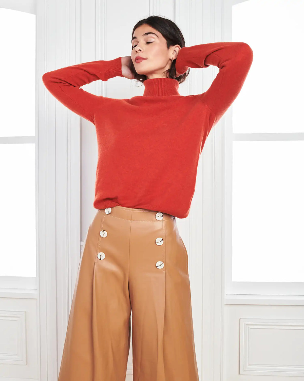 Mongolian Cashmere Turtleneck Sweater