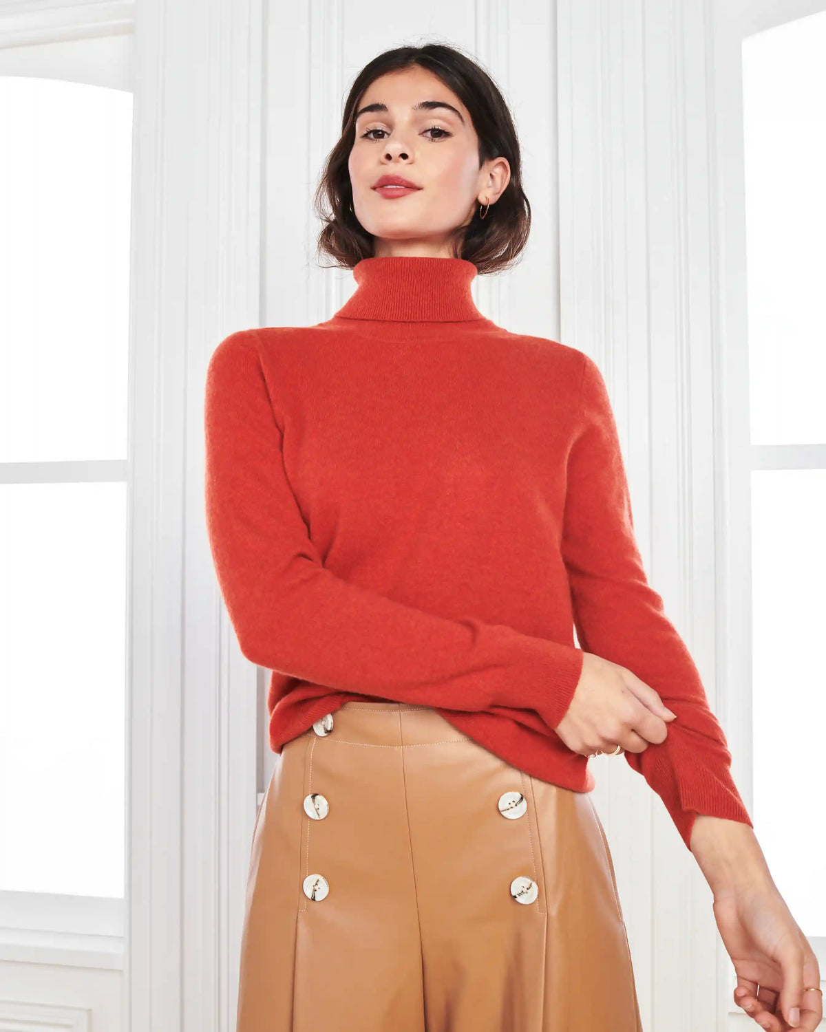 Mongolian Cashmere Turtleneck Sweater