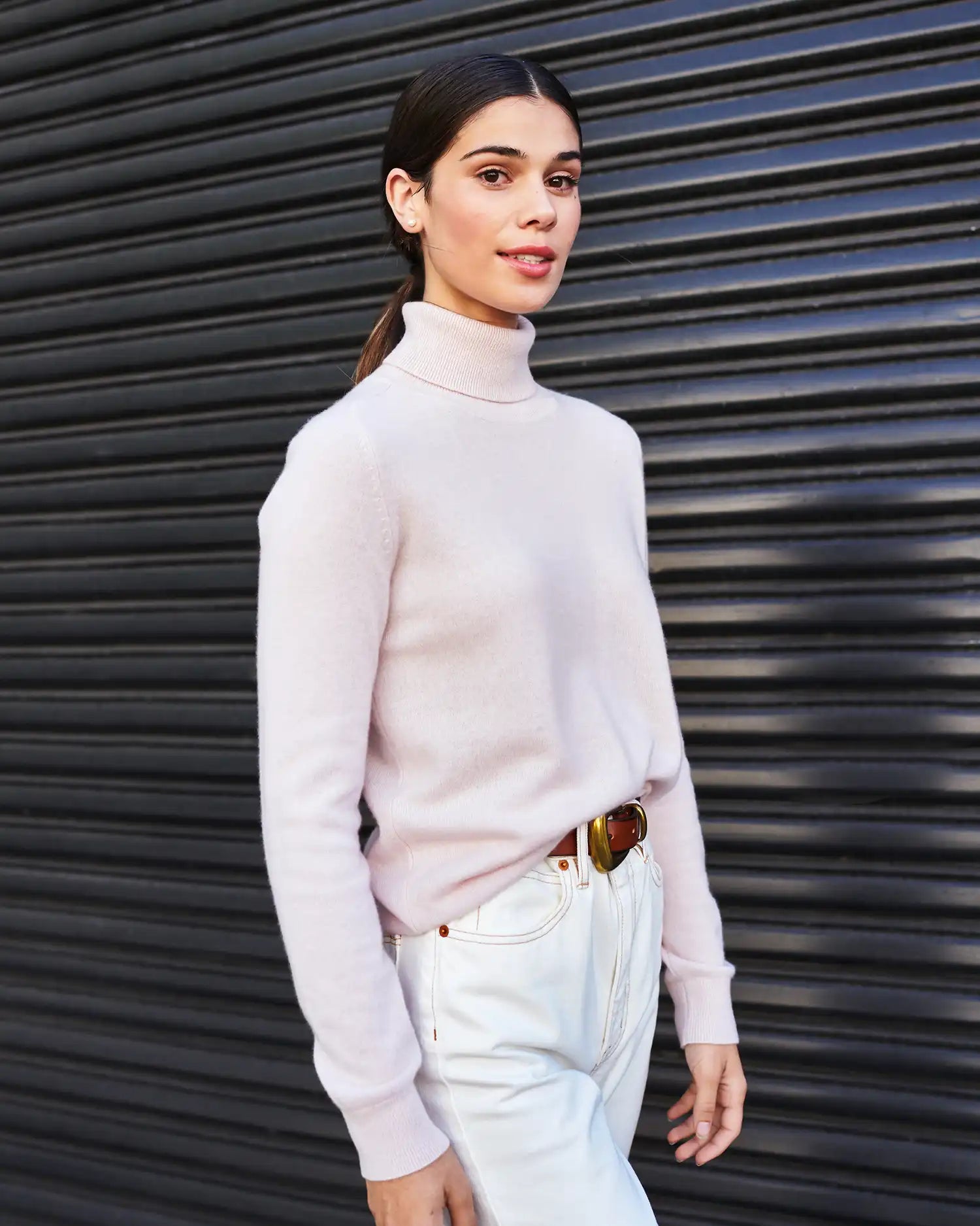 Mongolian Cashmere Turtleneck Sweater