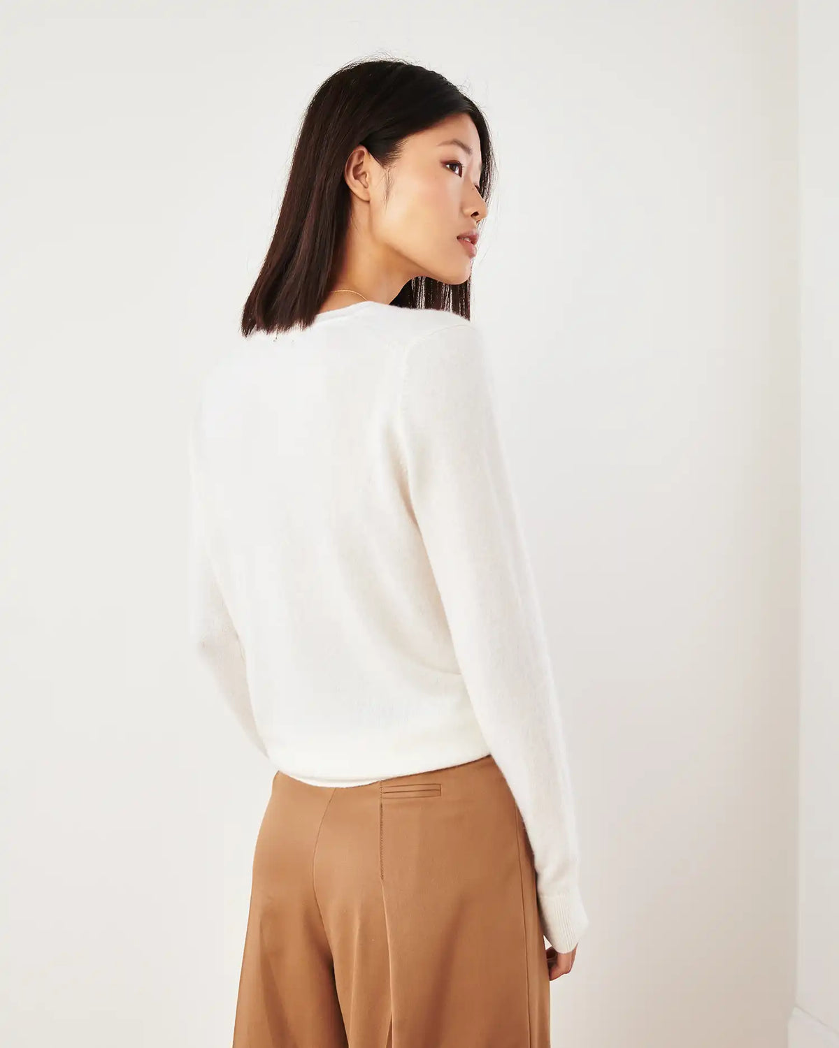Mongolian Spring Cashmere V-Neck Sweater