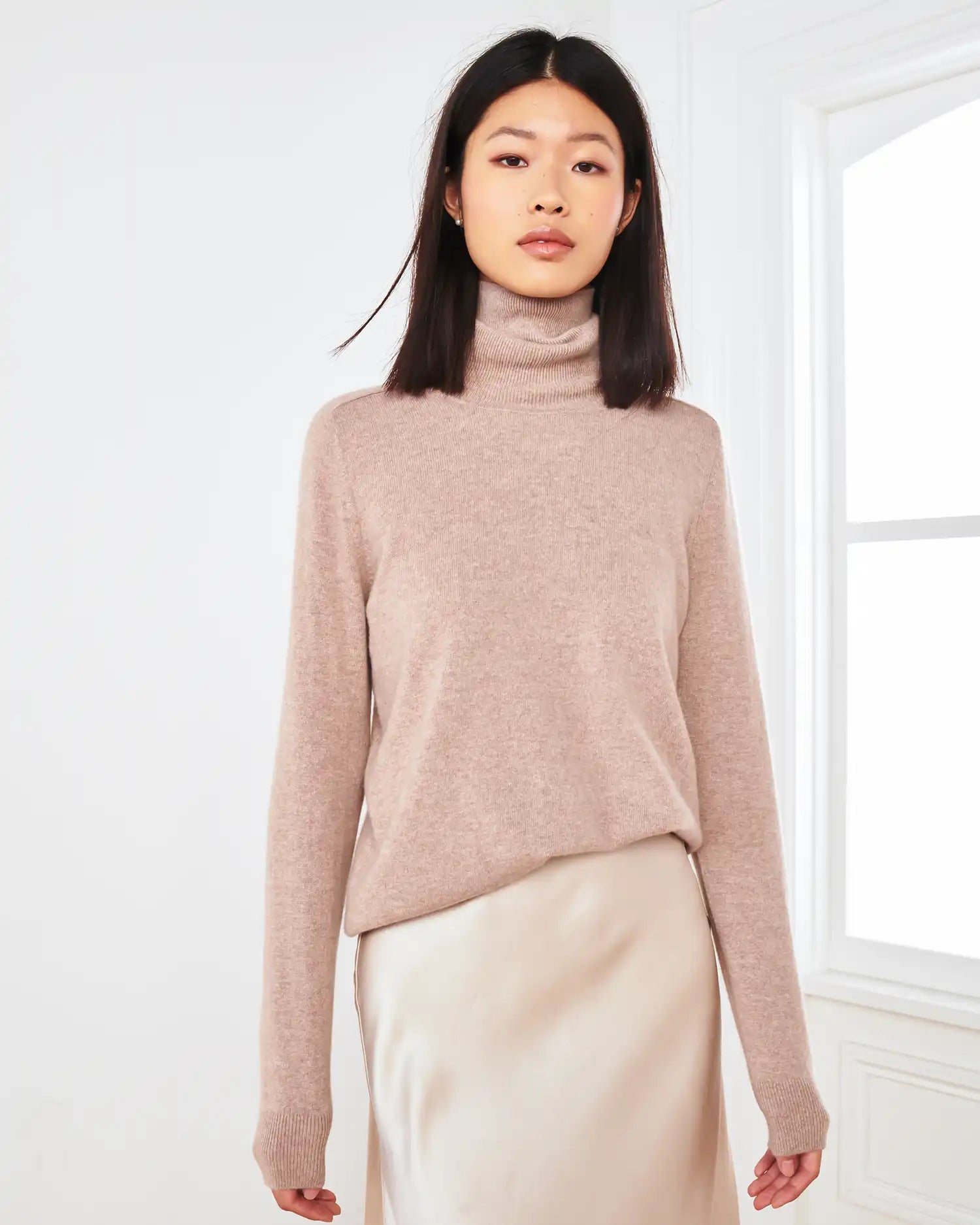 Mongolian Cashmere Turtleneck Sweater