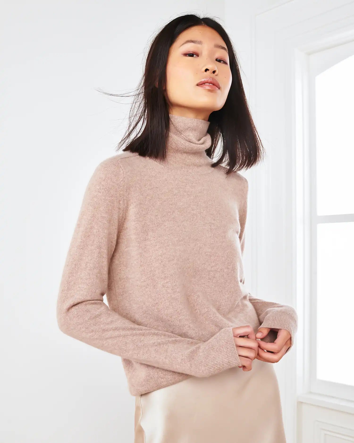 Mongolian Cashmere Turtleneck Sweater