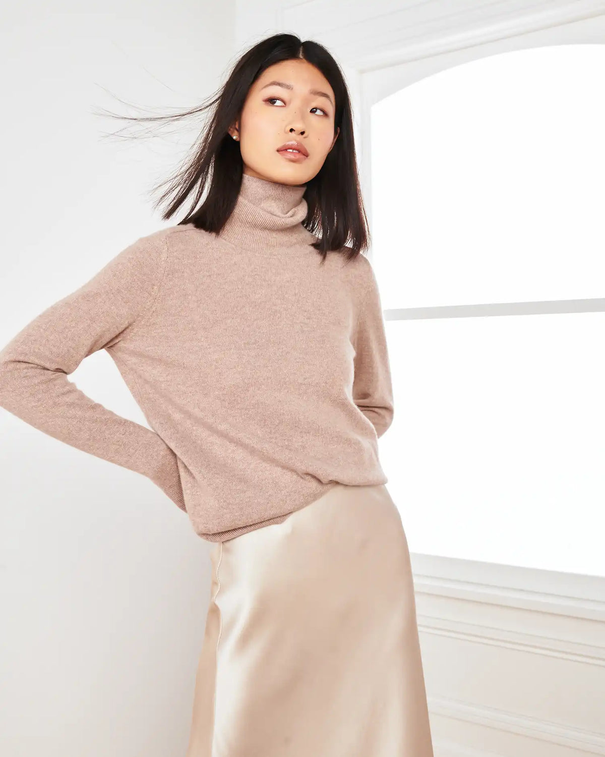 Mongolian Cashmere Turtleneck Sweater