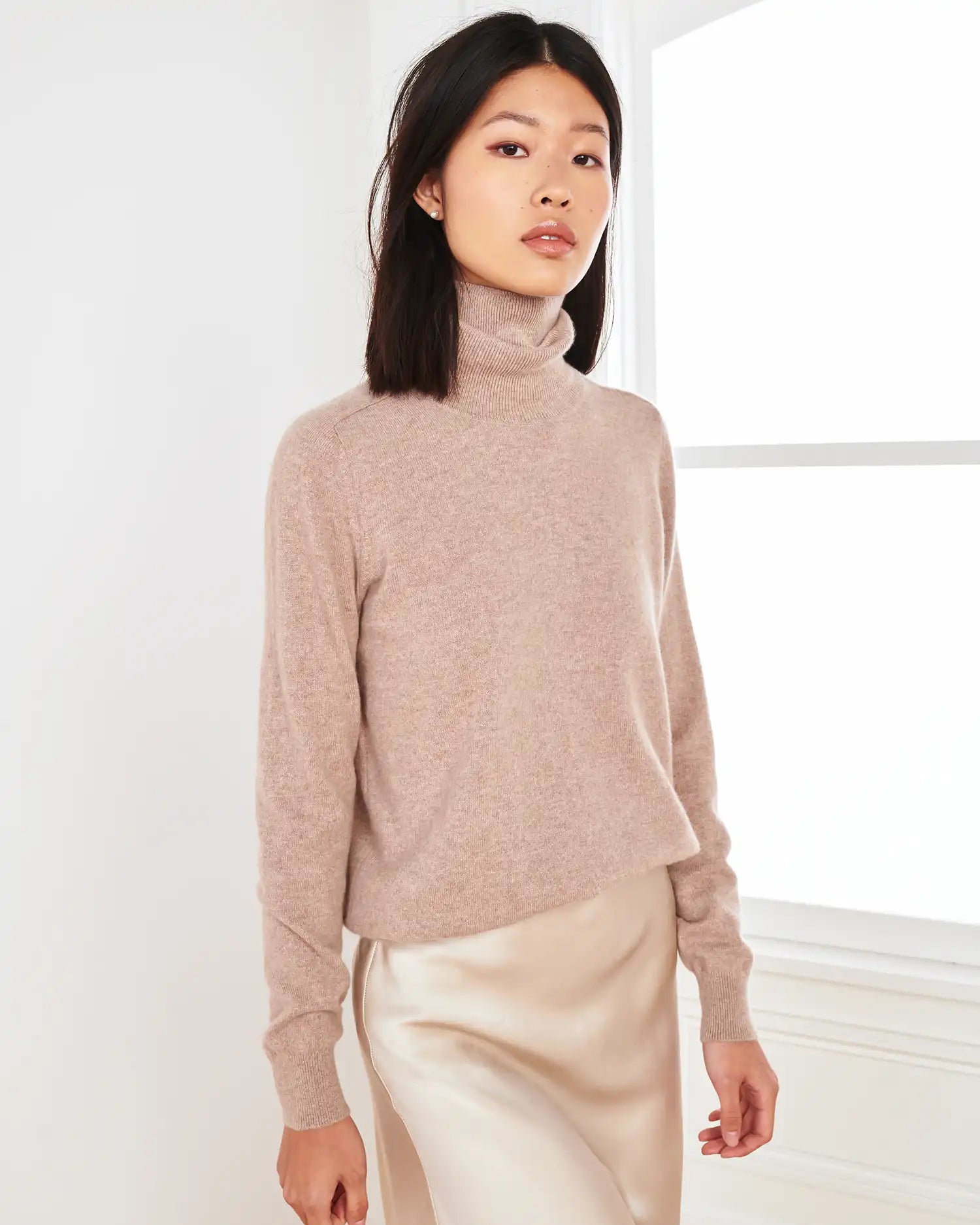 Mongolian Cashmere Turtleneck Sweater