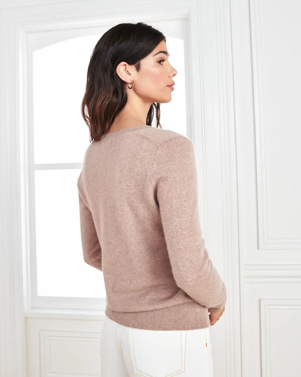 Mongolian Spring Cashmere V-Neck Sweater