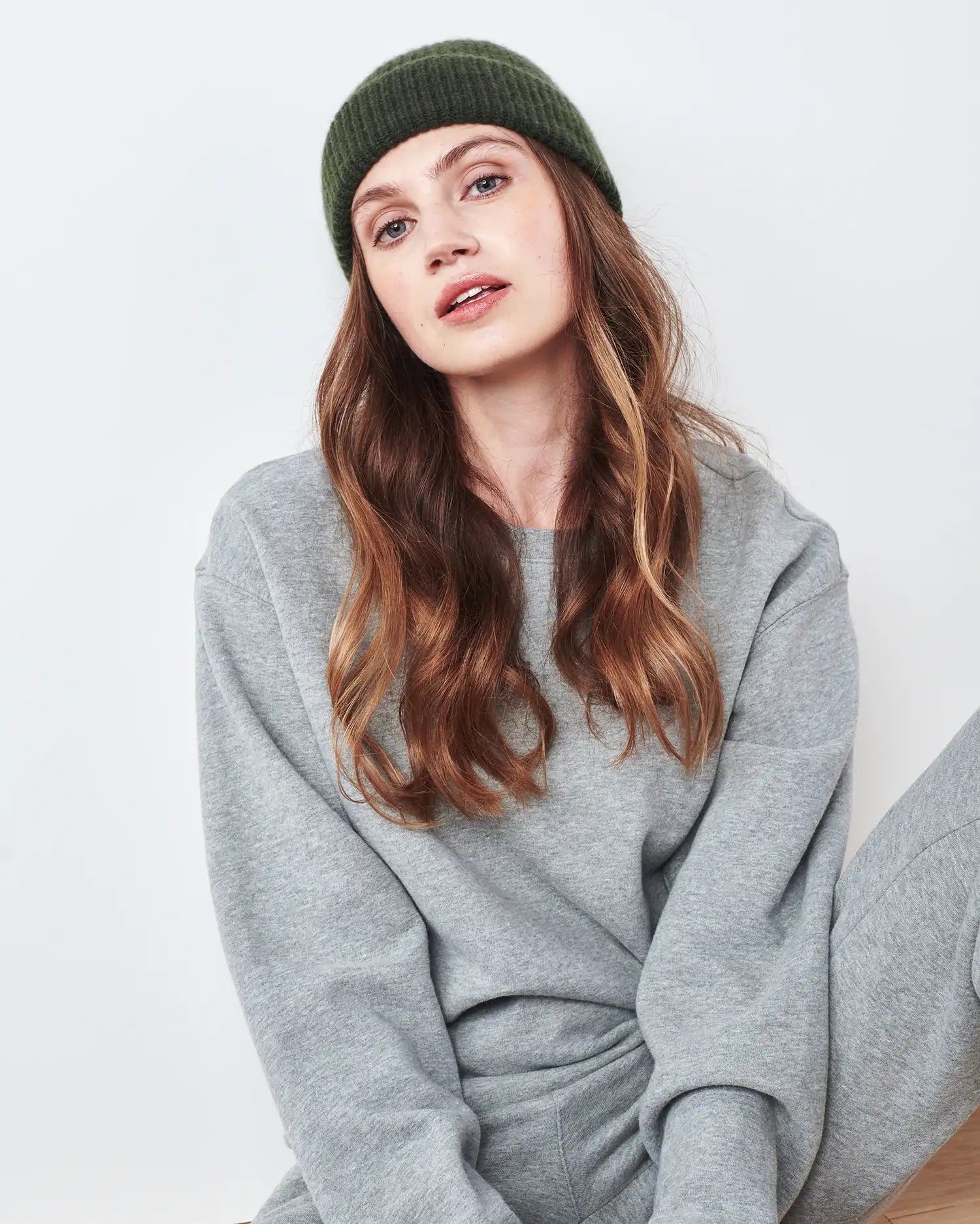 Mongolian Cashmere Ribbed Beanie