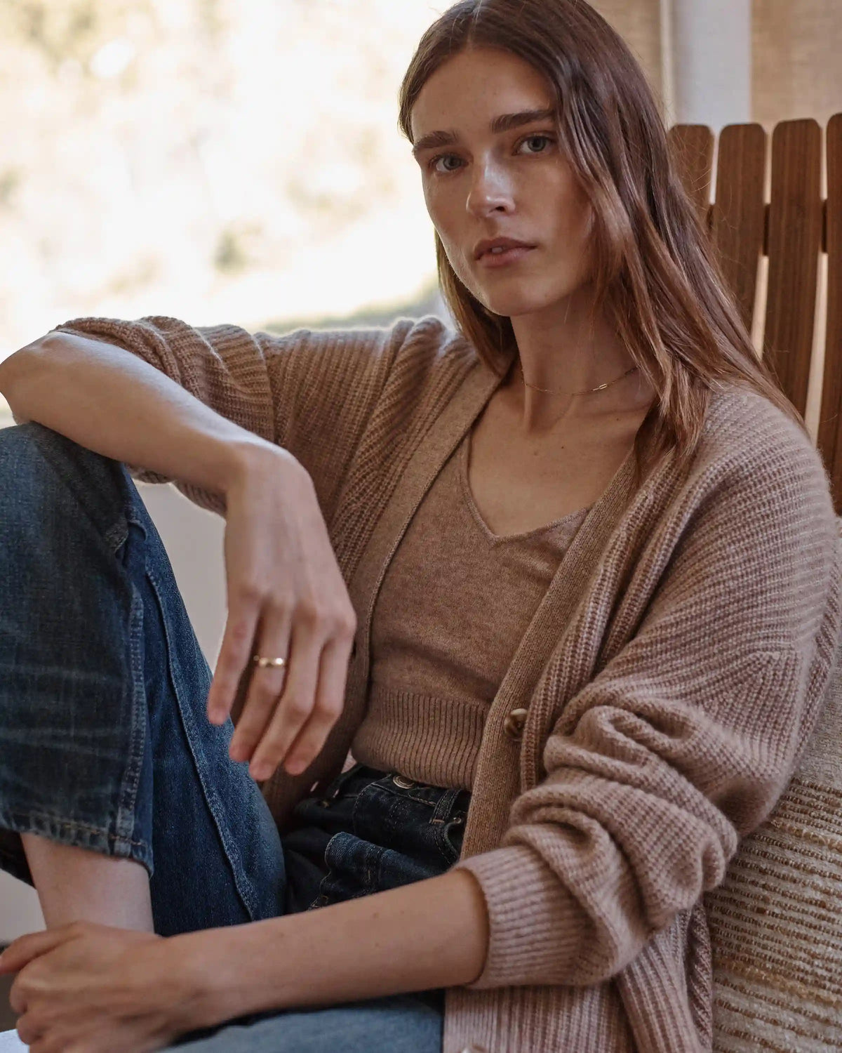 Mongolian Spring Cashmere Cropped Tank