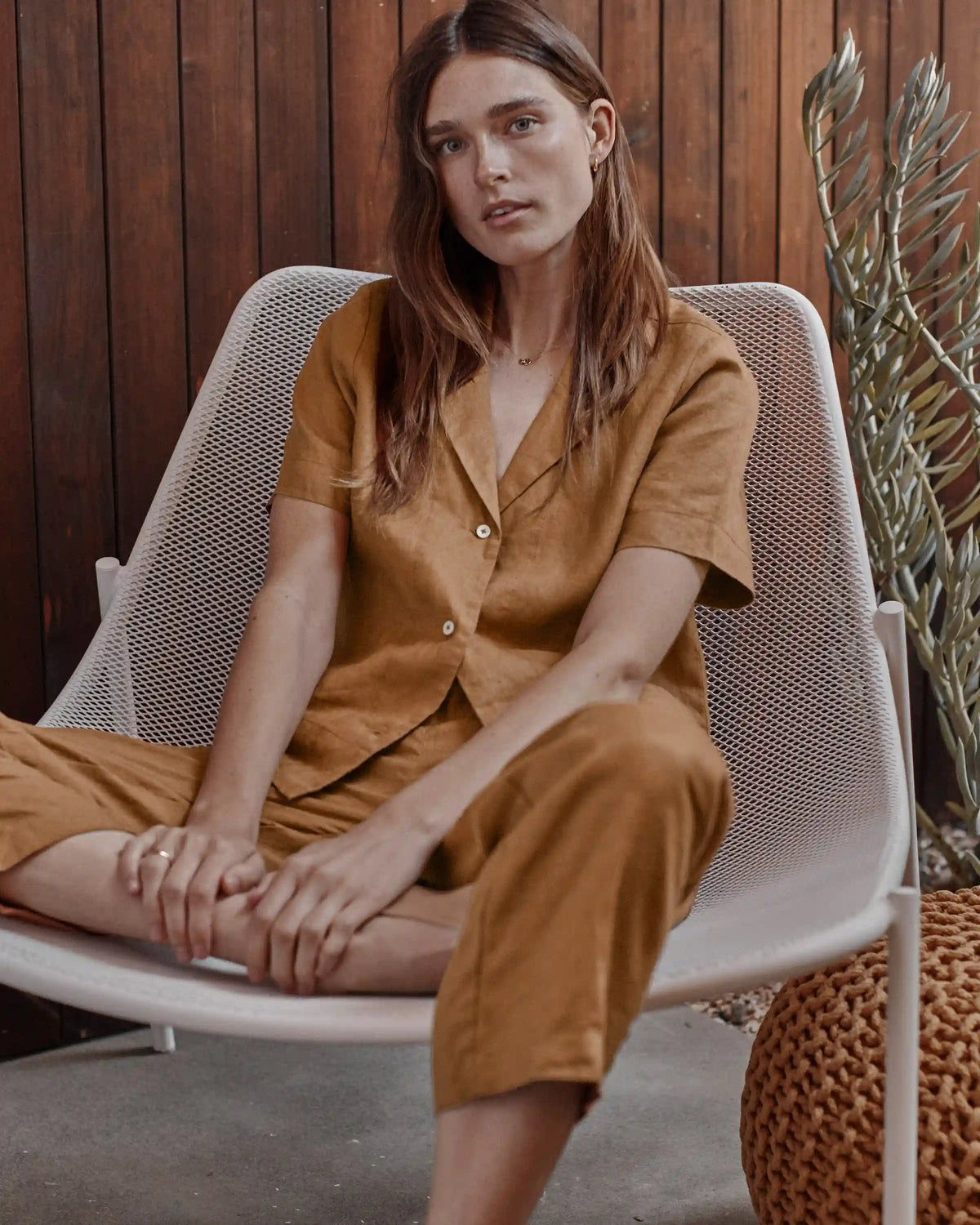 100% European Linen Short Sleeve Shirt