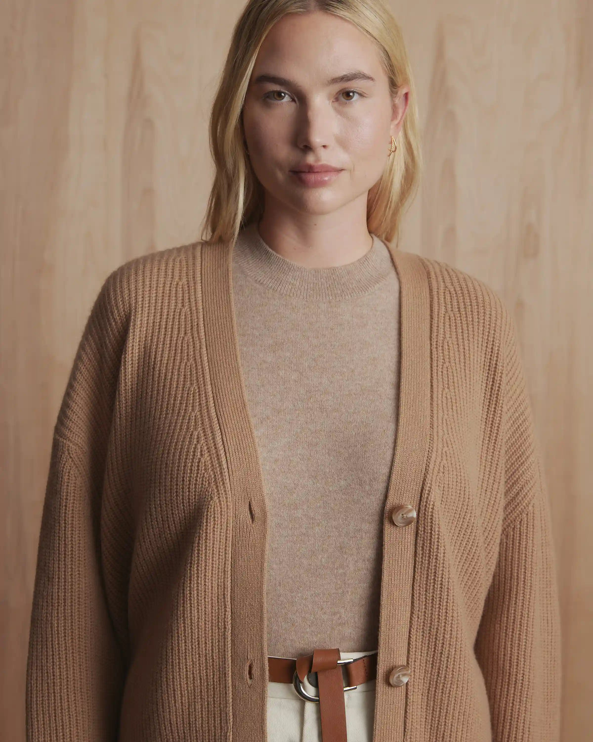 Mongolian Cashmere Mock Neck Sweater Vest