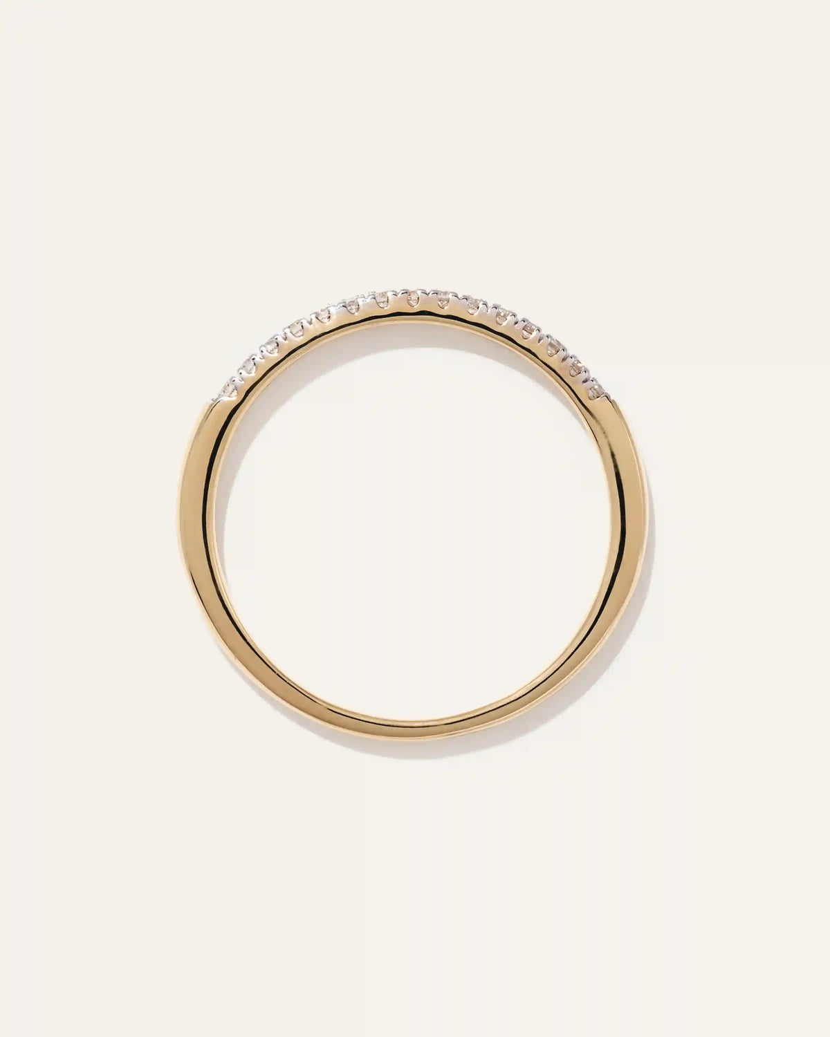 14K Gold Diamond Wedding Band