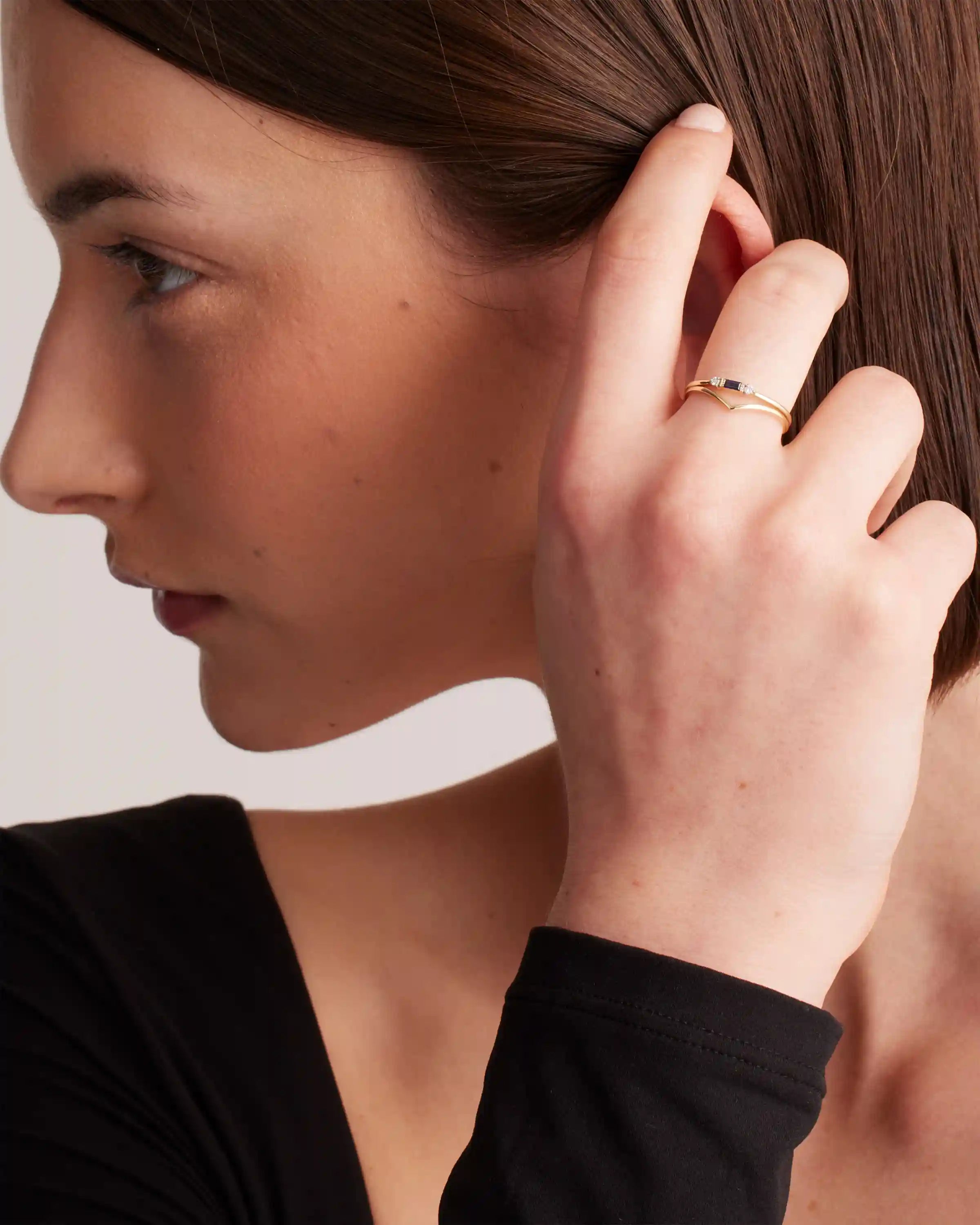 14K Gold Wishbone Ring