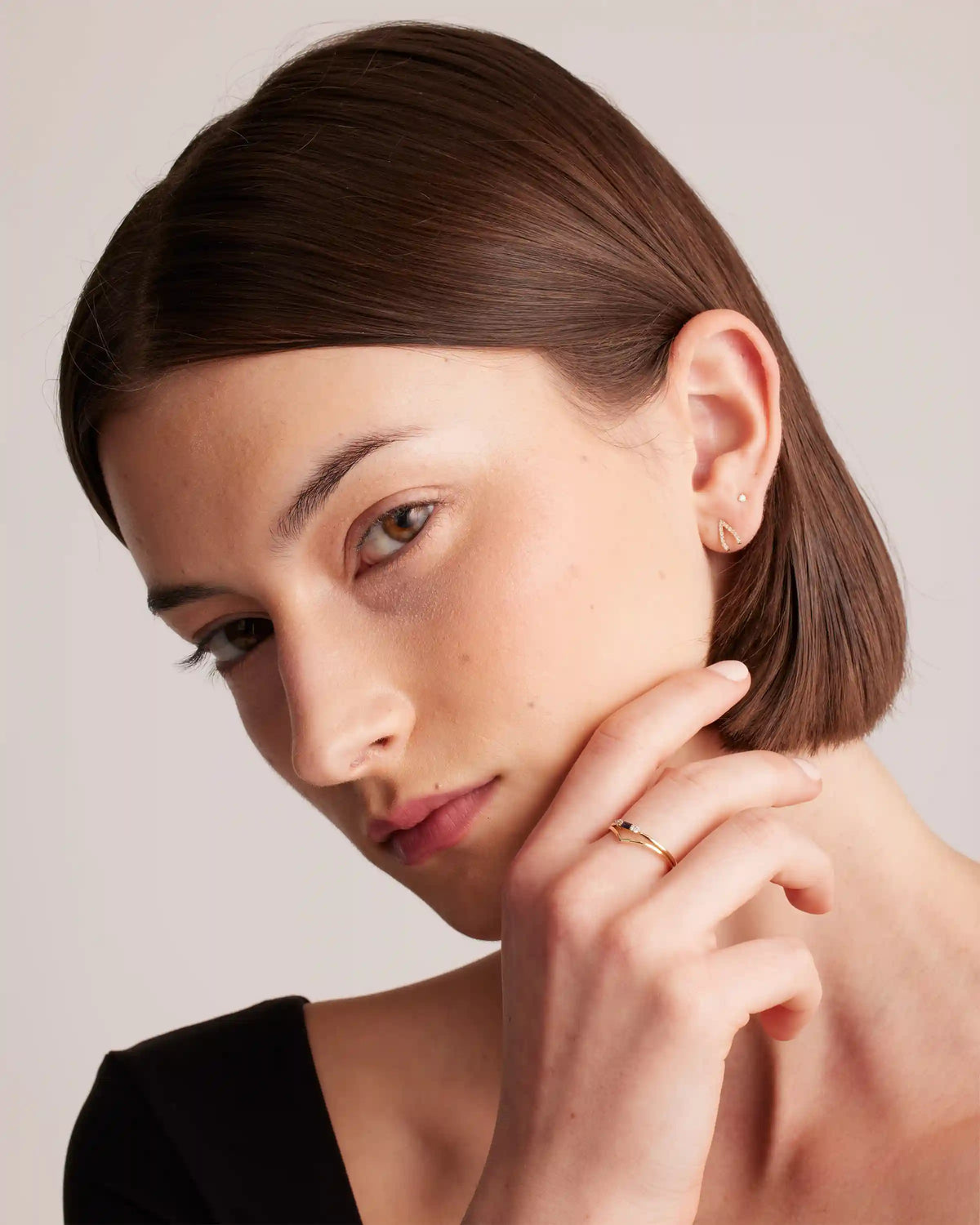 14K Gold Wishbone Ring