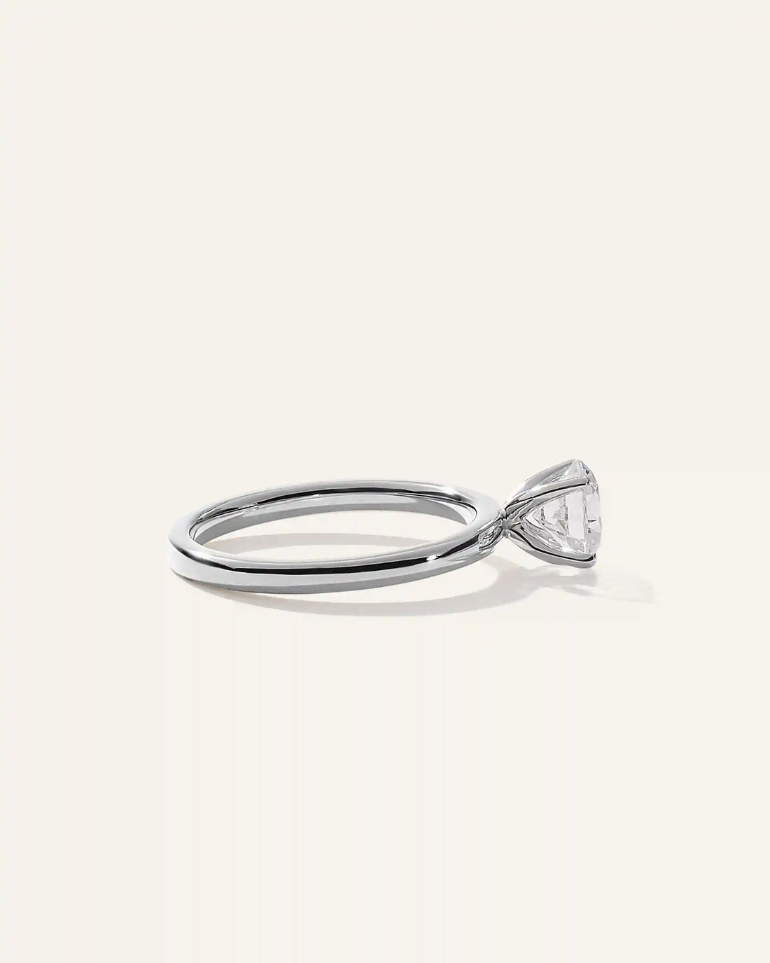 Lab Grown Diamond Round Comfort Fit Engagement Ring - 1ct