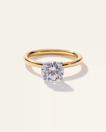Lab Grown Diamond Round Comfort Fit Engagement Ring - 1.50ct