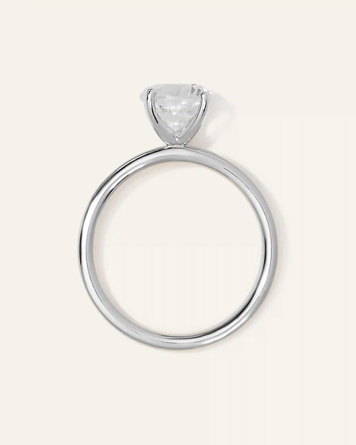 Lab Grown Diamond Round Comfort Fit Engagement Ring - 1.50ct