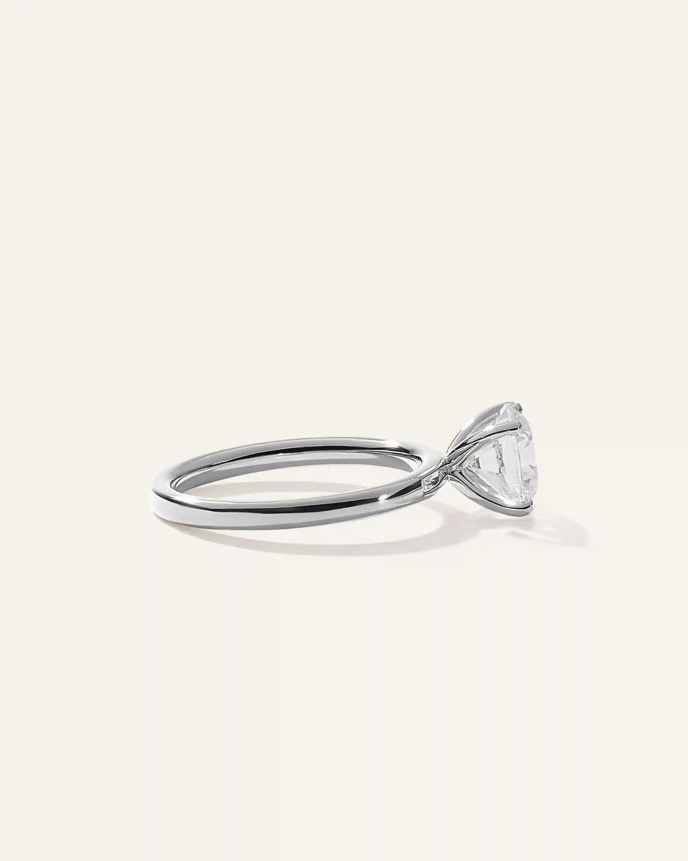 Lab Grown Diamond Round Comfort Fit Engagement Ring - 1.50ct