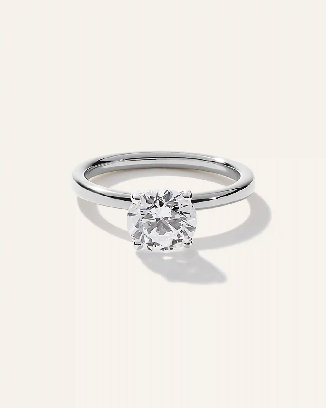 Lab Grown Diamond Round Comfort Fit Engagement Ring - 1.50ct
