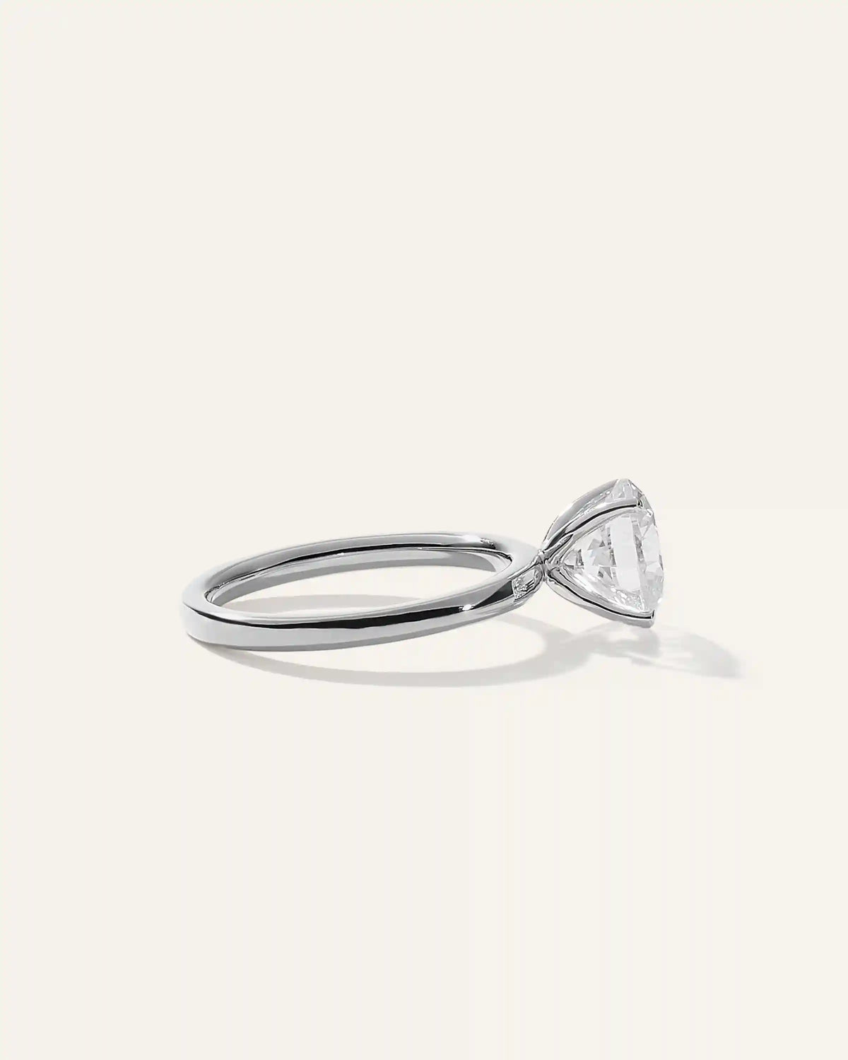 Lab Grown Diamond Round Comfort Fit Engagement Ring - 2ct