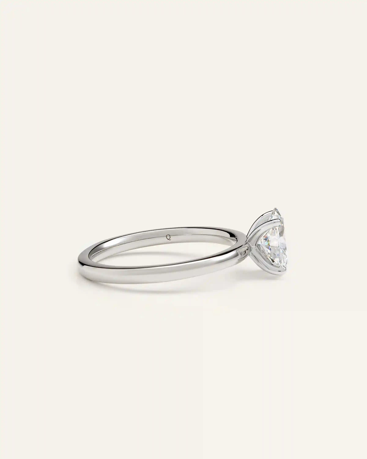 Lab Grown Diamond Oval Comfort Fit Engagement Ring - 1ct