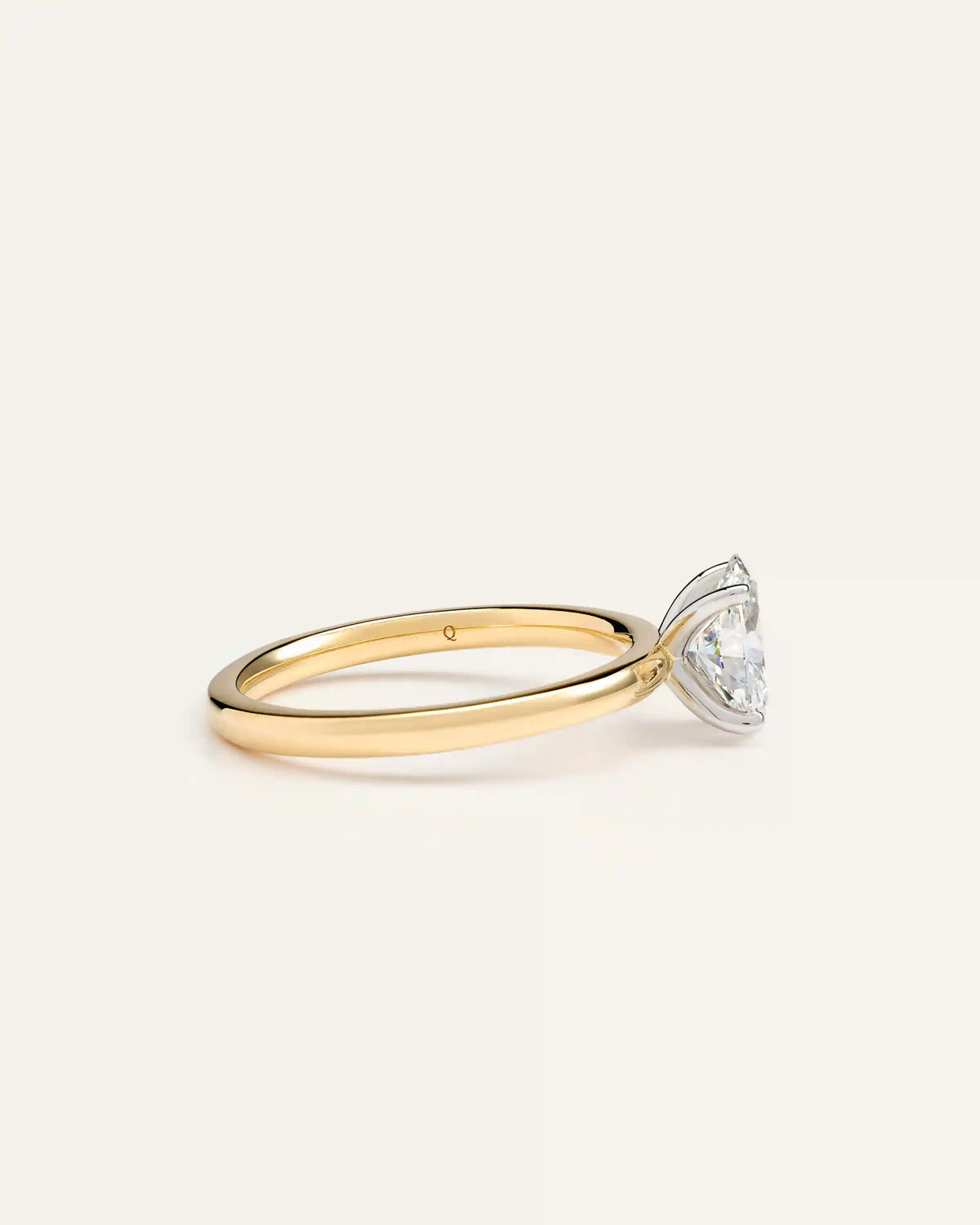 Lab Grown Diamond Oval Comfort Fit Engagement Ring - 1ct